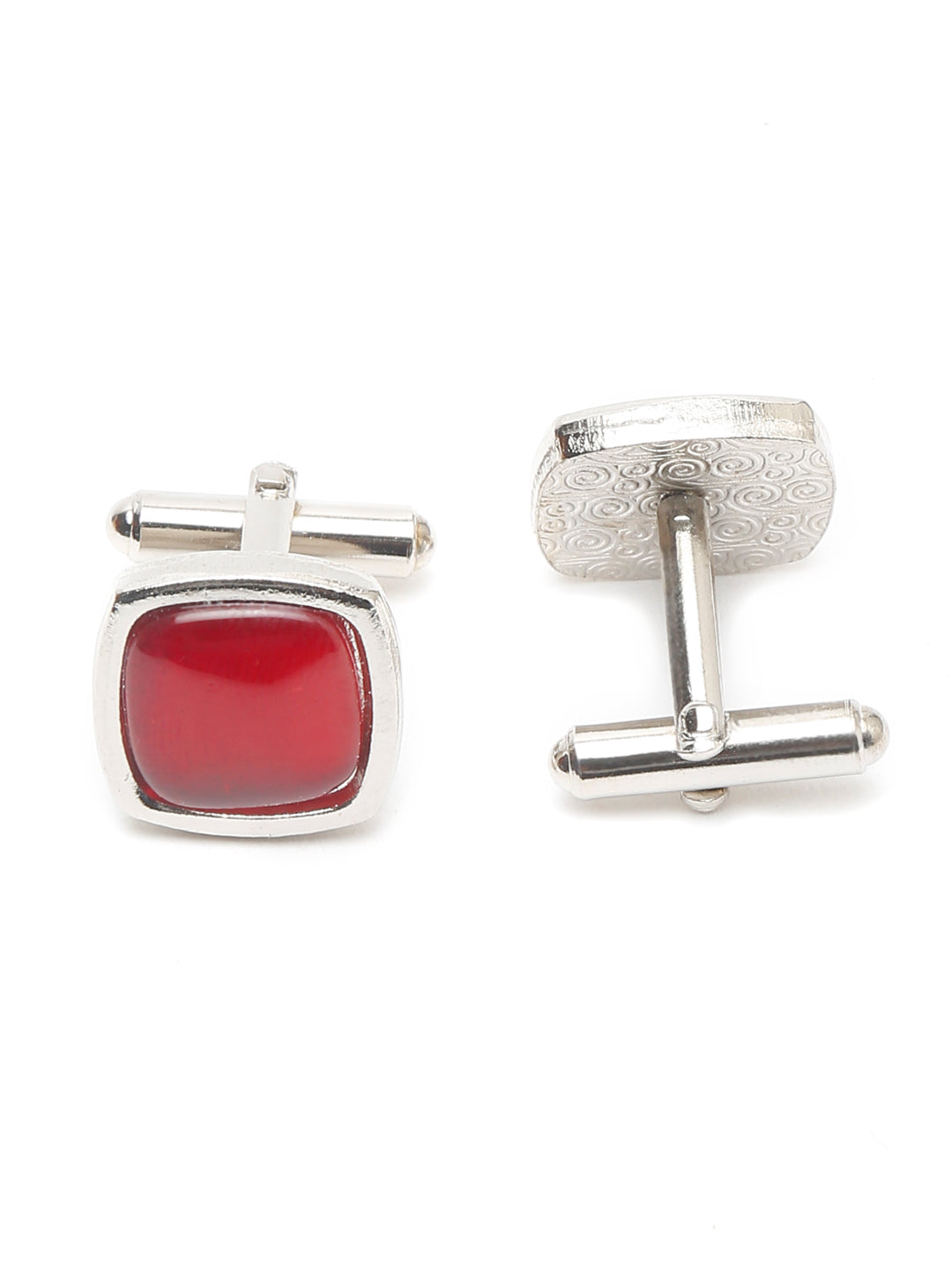 Wine Red Luxury Italian Silk Necktie Set With Pocket Square Cufflinks Brooch Gold Tie pin