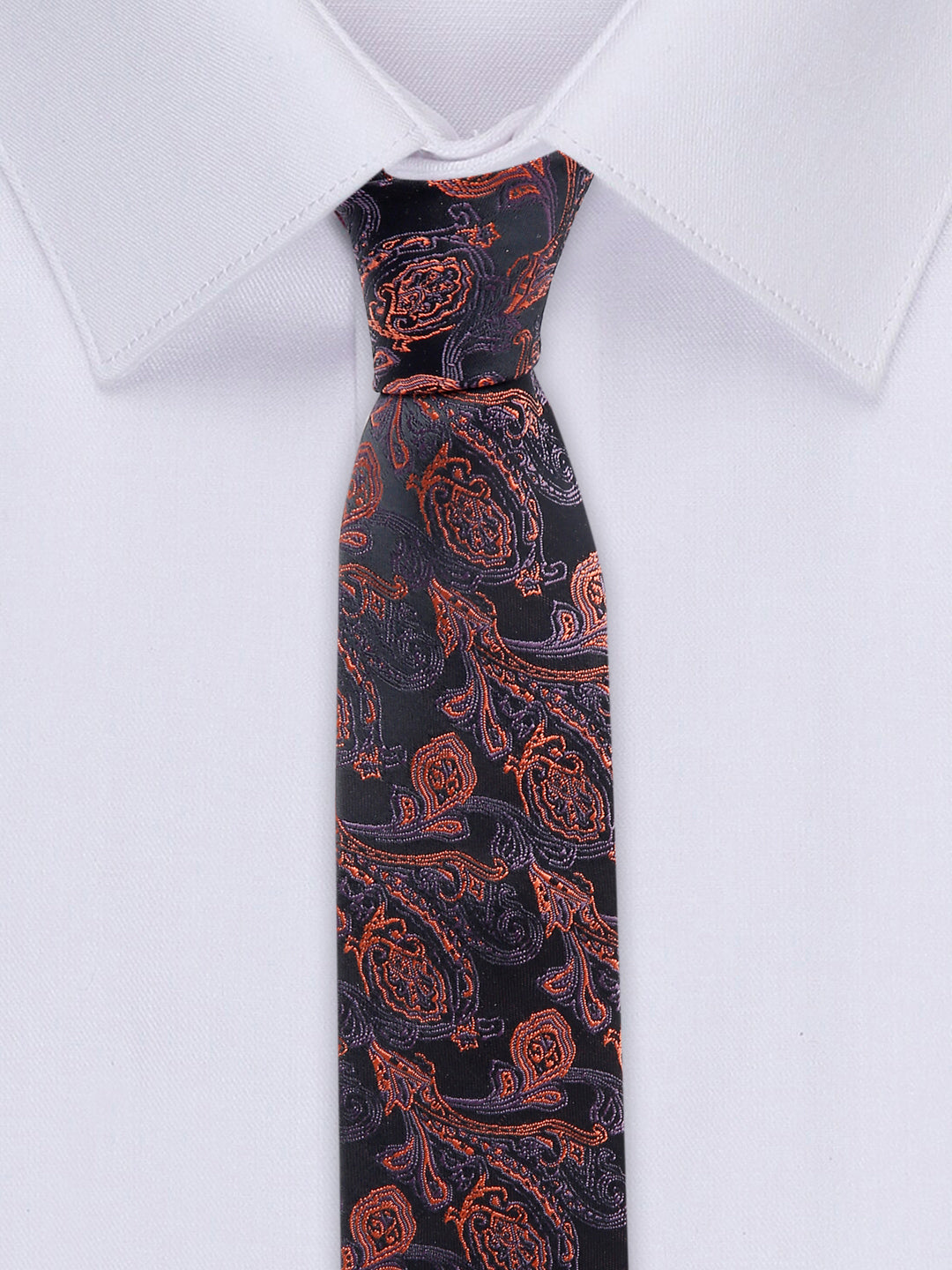 Flowral Brown Luxury Italian Silk Necktie Set With Pocket Square Gold Tie pin