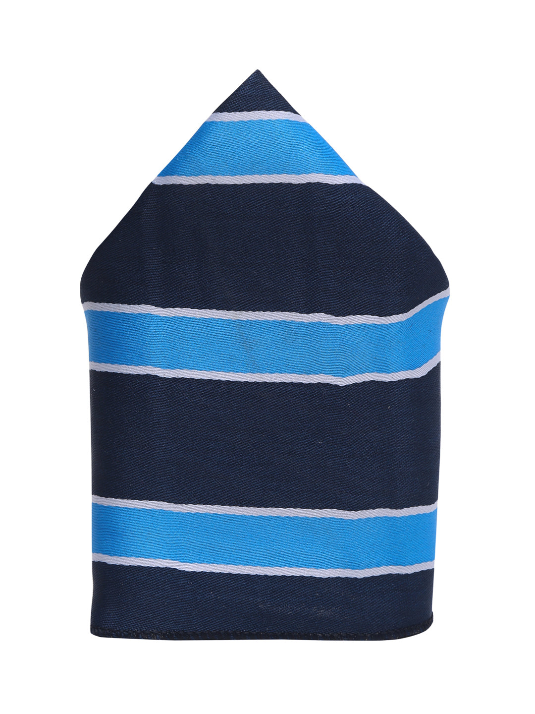 Polka Bright Blue Luxury Italian Silk Necktie Set With Pocket Square Gold Tie pin