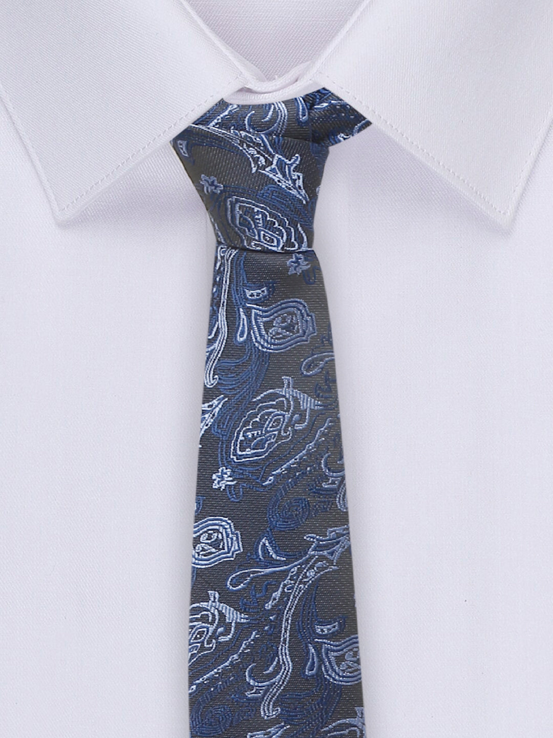 Royal Blue Luxury Italian Silk Necktie Set With Pocket Square Gold Tie pin