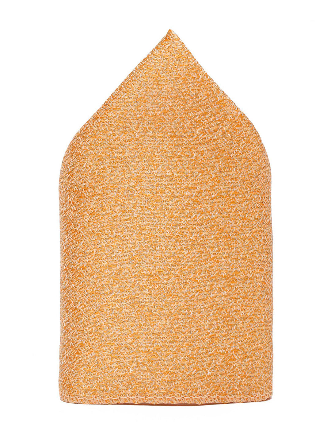 Cream Dotted Luxury Italian Silk Necktie Set With Pocket Square Gold Tie pin