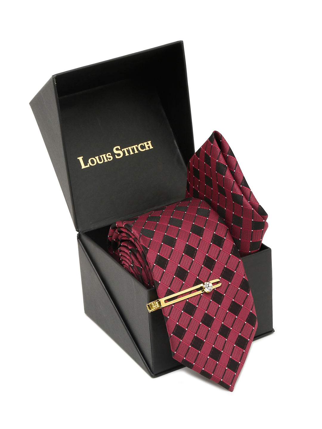 Admiral Rosewood Luxury Italian Silk Necktie Set