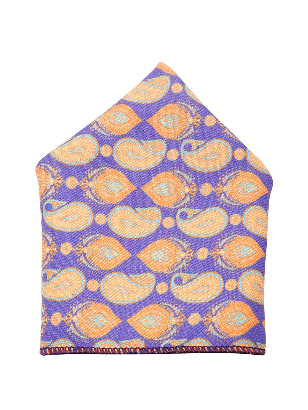Amethyst Purple Luxury Italian Silk Necktie Set With Pocket Square Golden Tie Pin