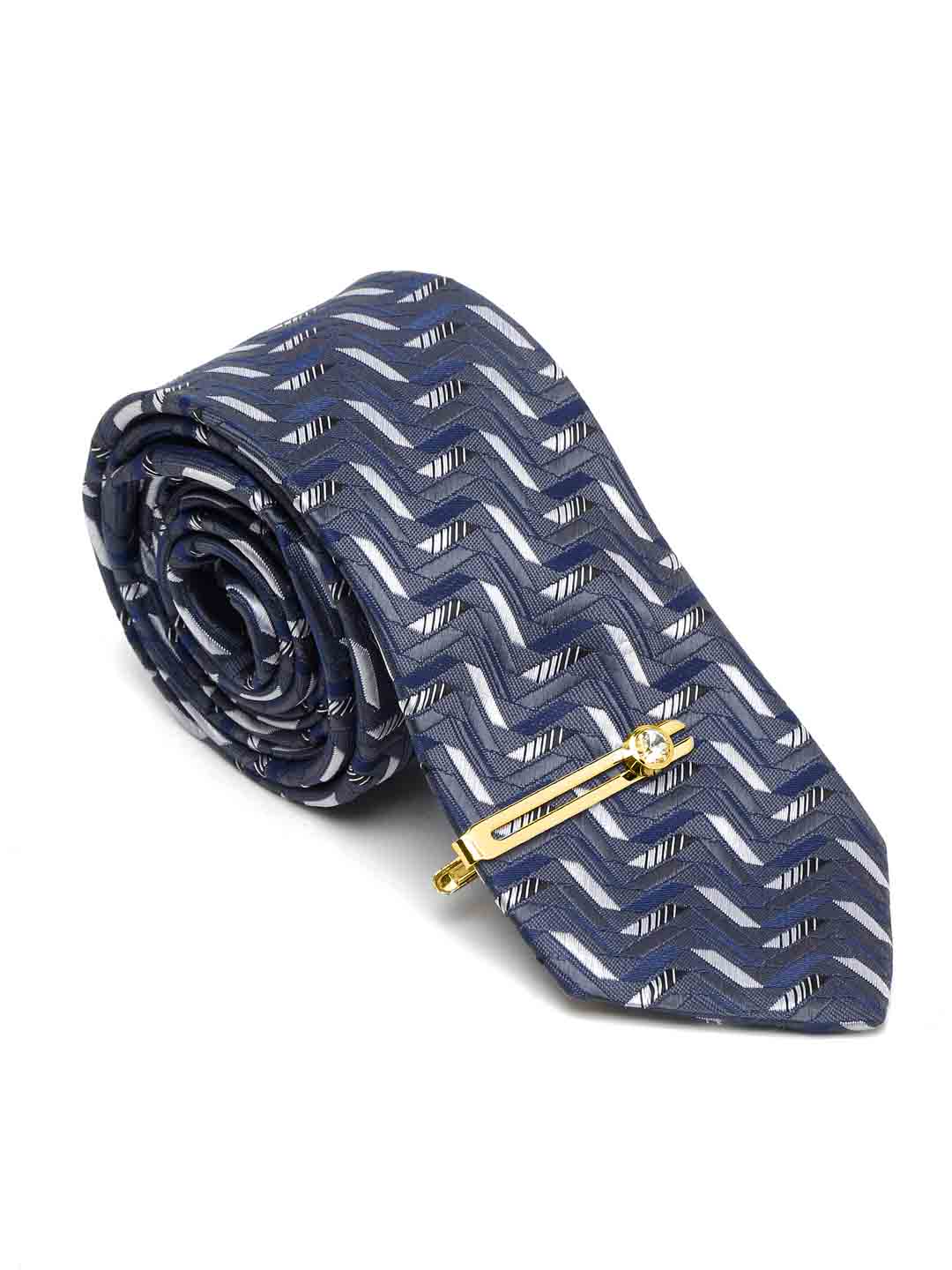 Shadow Grey Luxury Italian Silk Necktie Set With Pocket Square Cufflinks Brooch Gold Tie pin