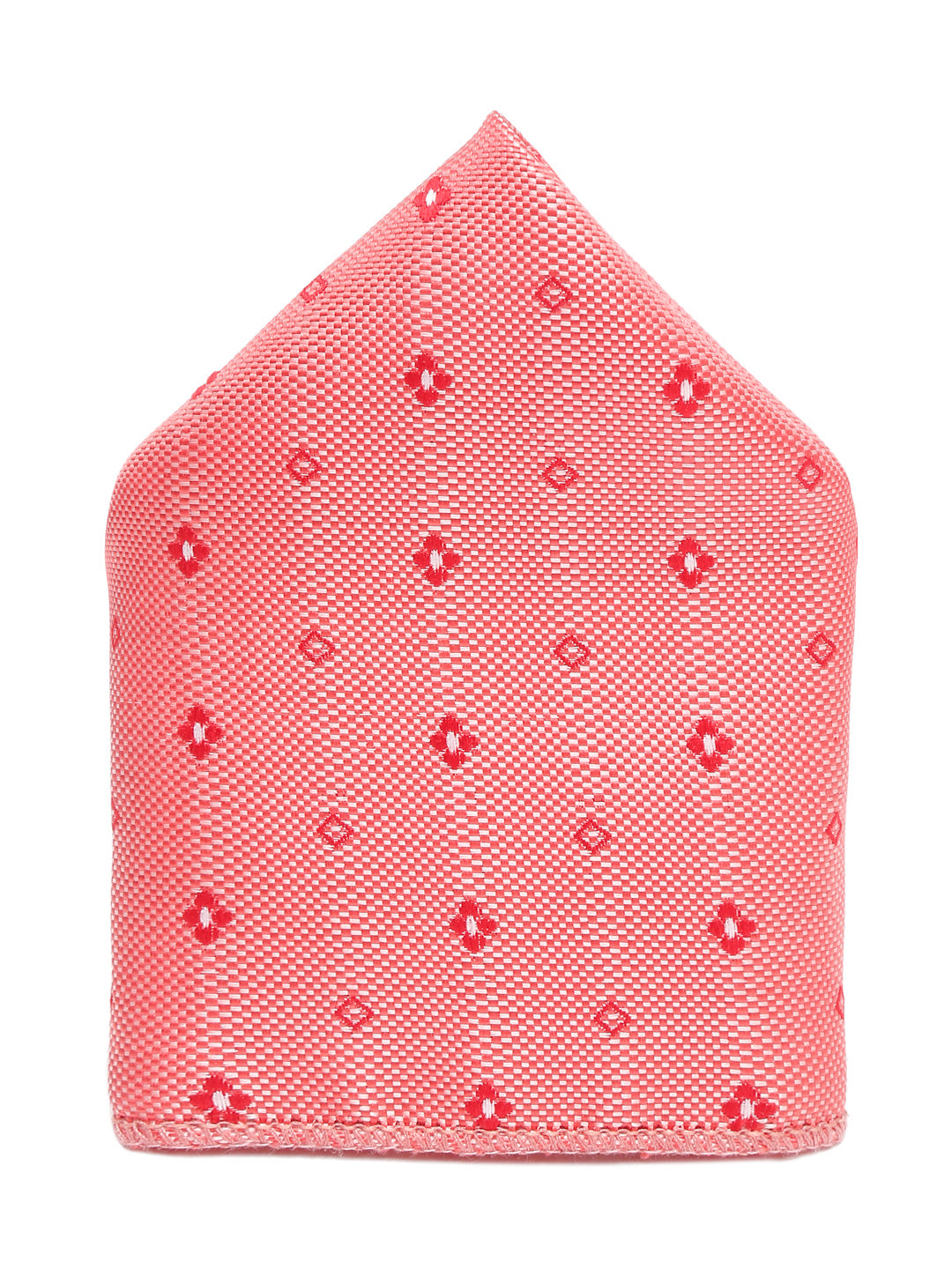 Sea Pink Luxury Italian Silk Necktie Set With Pocket Square Cufflinks Brooch Chrome Tie pin