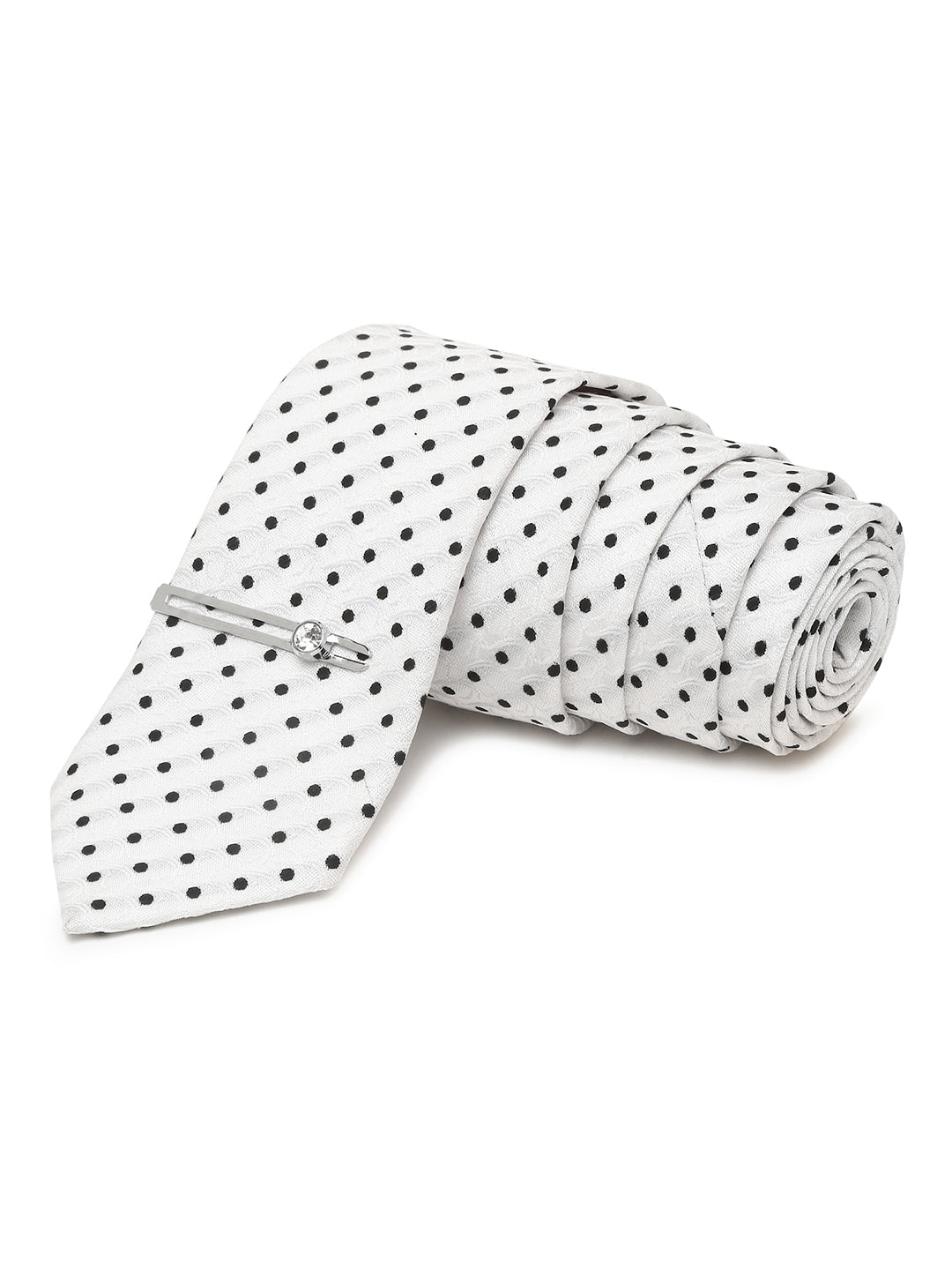 Admiral White Luxury Italian Silk Necktie Set