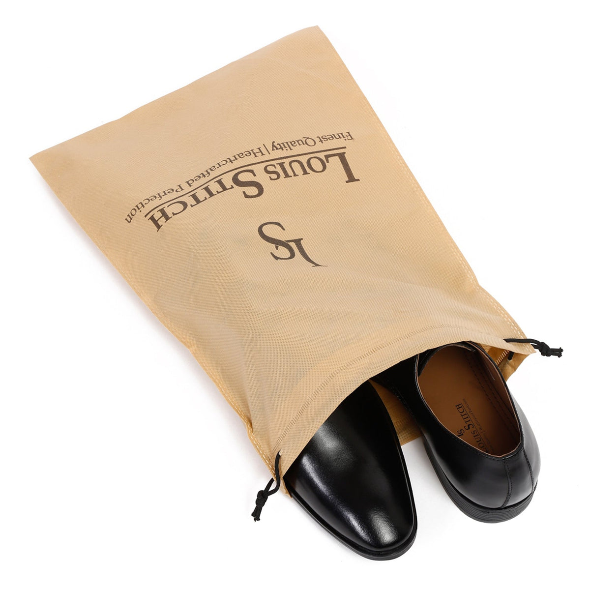 Non Woven Shoe Bag Pack Of 24 Beige Plain