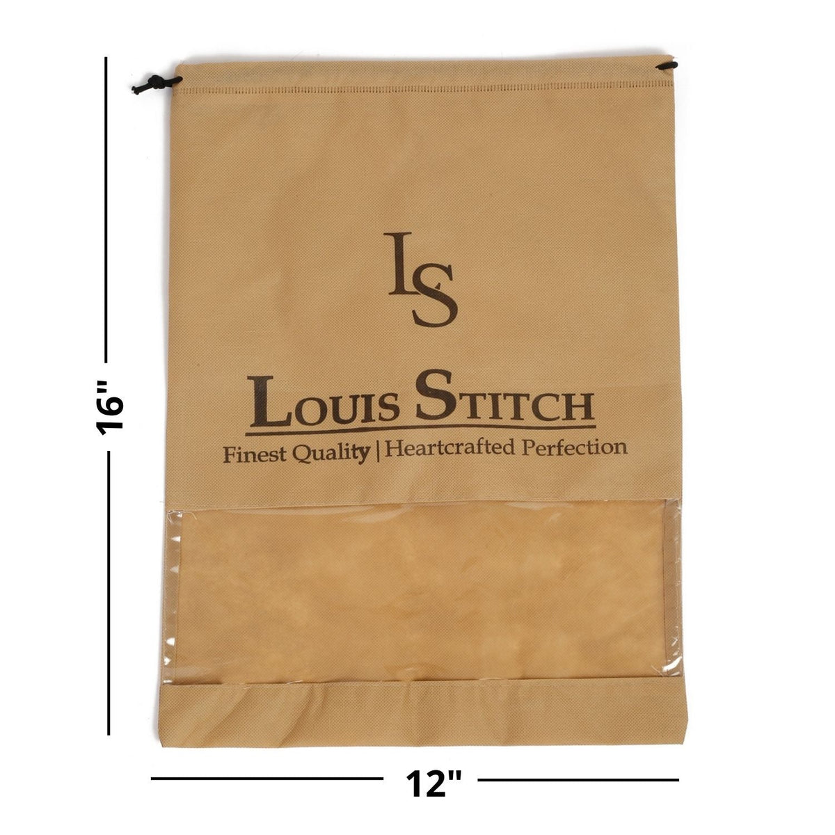 Non Woven Shoe Bag Pack Of 10 Beige See-Thru
