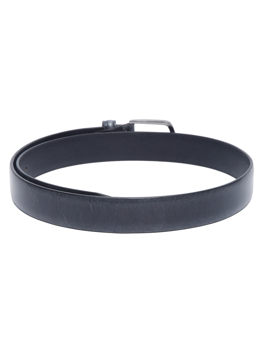 Men'S Grey Italian Leather Belt Handcrafted With Chrome Buckle