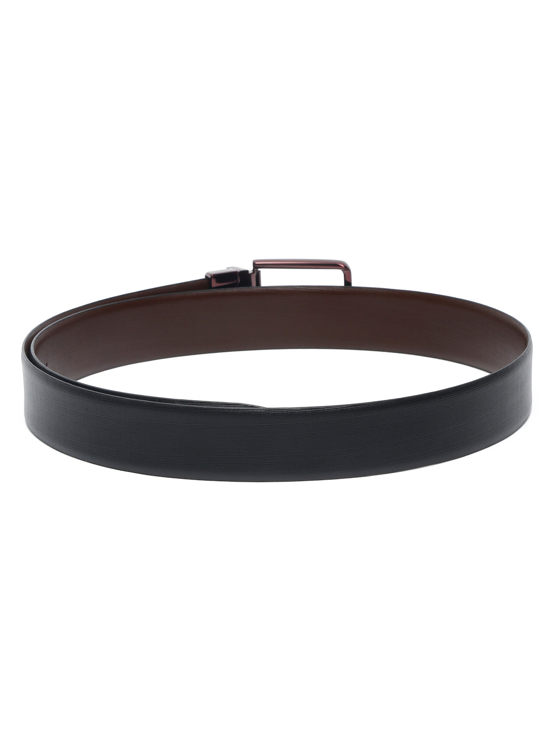 Men'S Black & Brown Formal Italian Leather Reversible Belt For Men