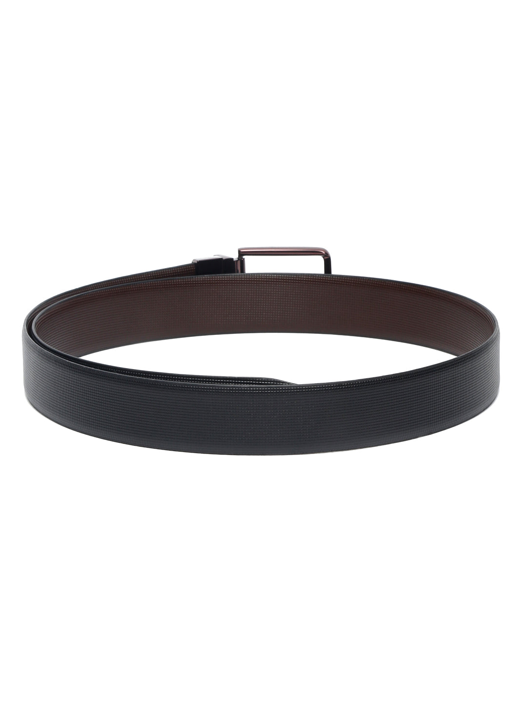 Men'S Black & Brown Formal Italian Leather Reversible Belt For Men