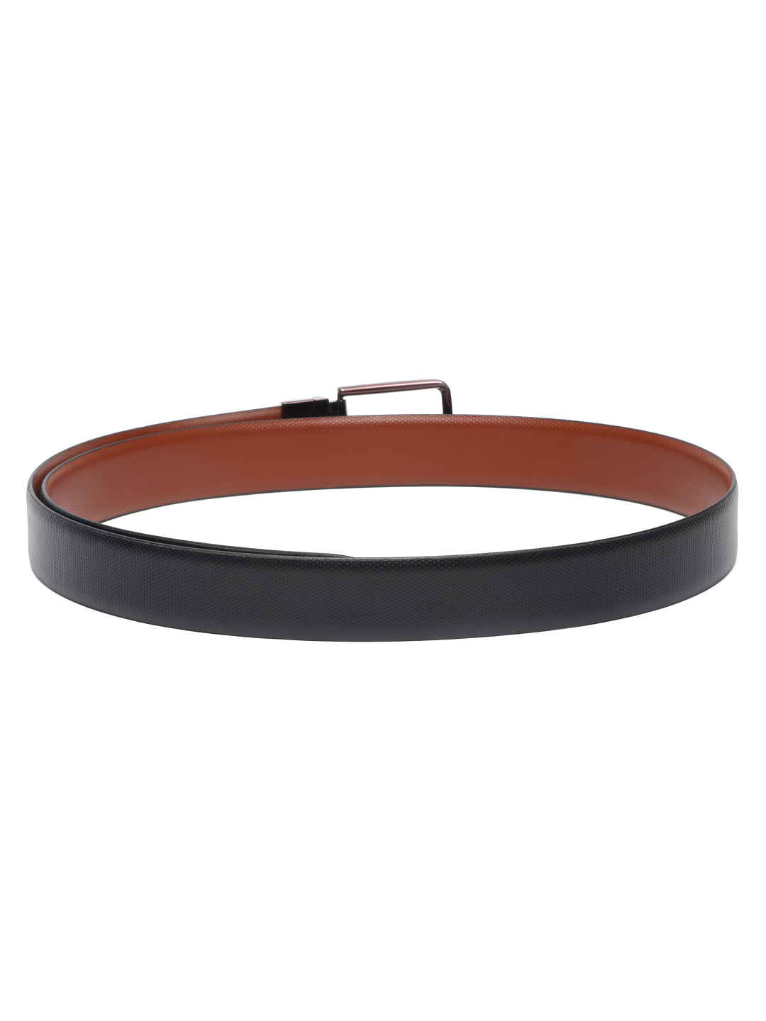 Men'S Black & Brown Formal Italian Leather Reversible Belt For Men