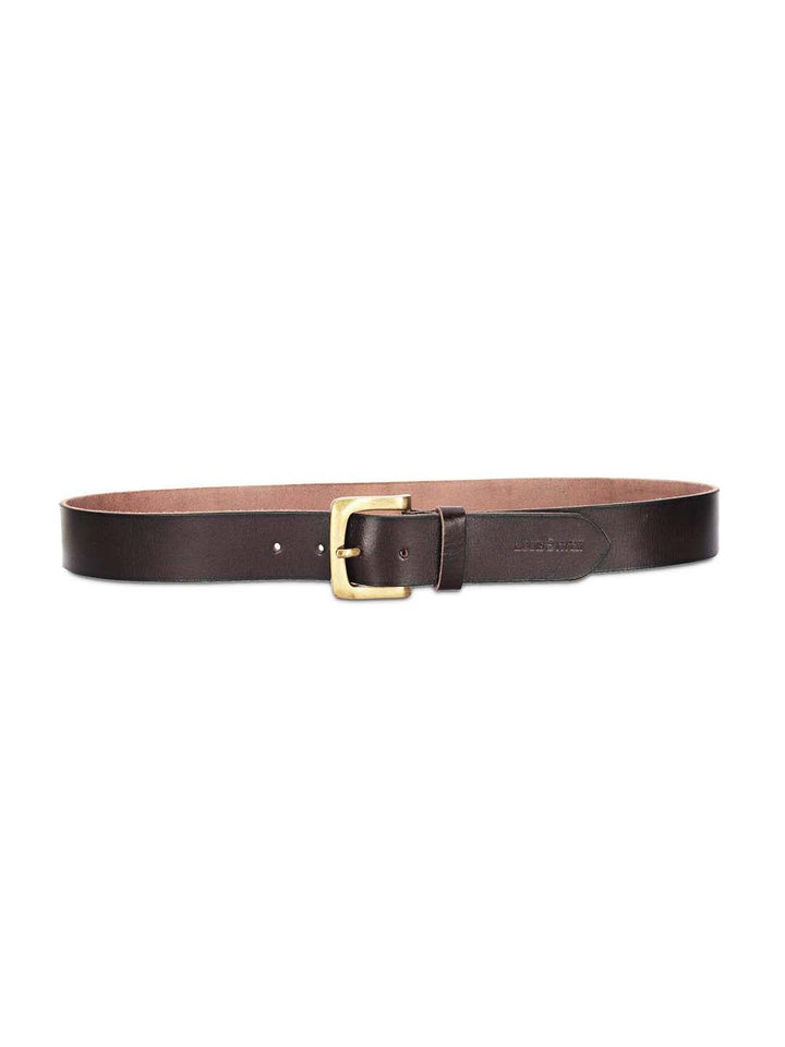 Brown Men's British Brown Casual Italian Leather Belt For Men