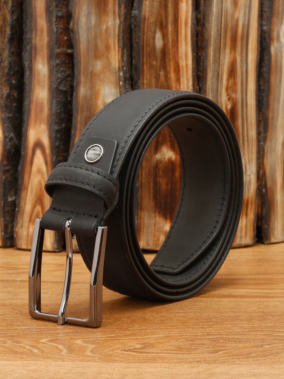 Men's Olive Black Casual Italian New Buck Leather Belt For Men