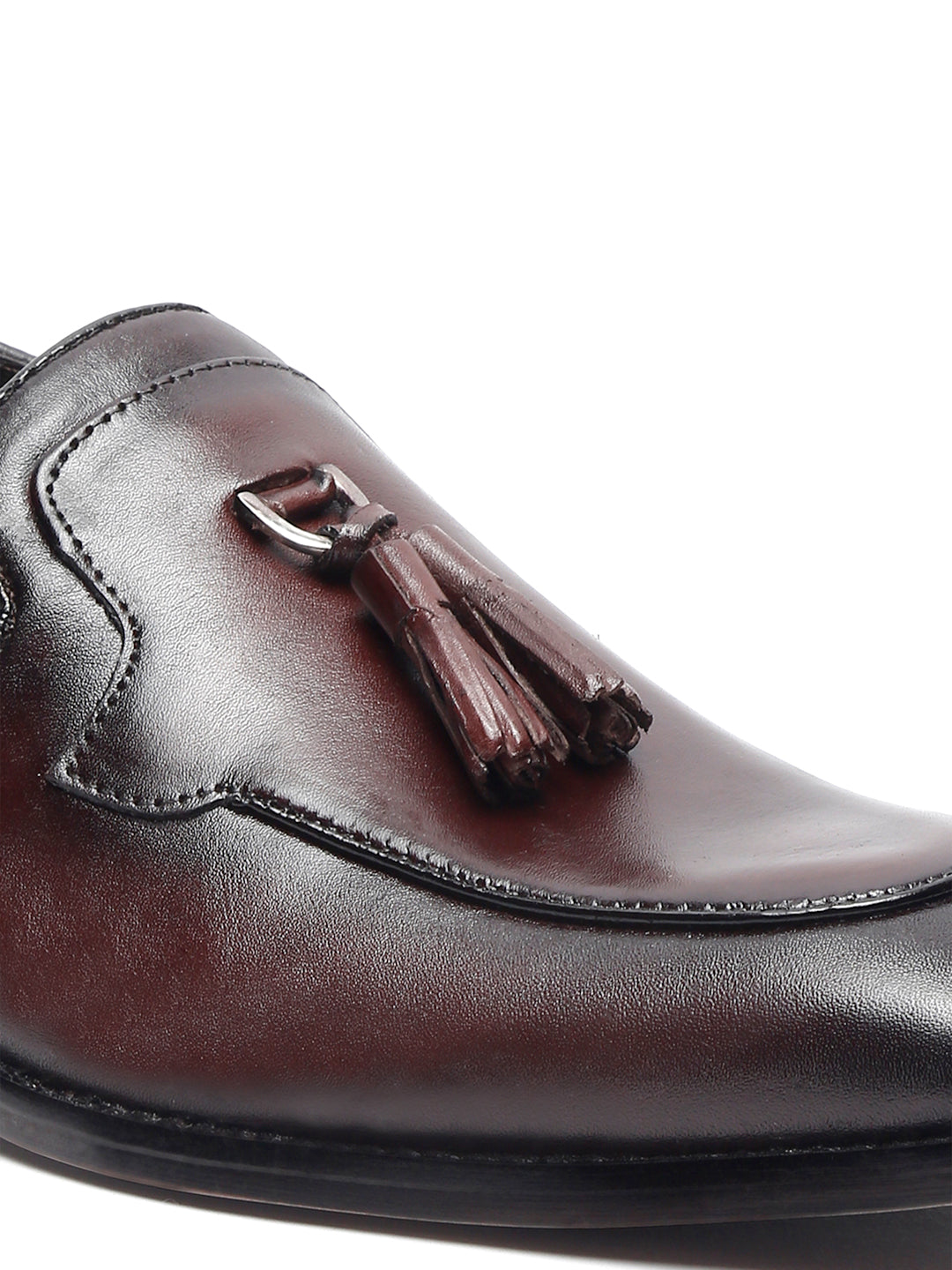 Brunette Brown Men's Premium Italian Leather Brunette Brown Moccasins