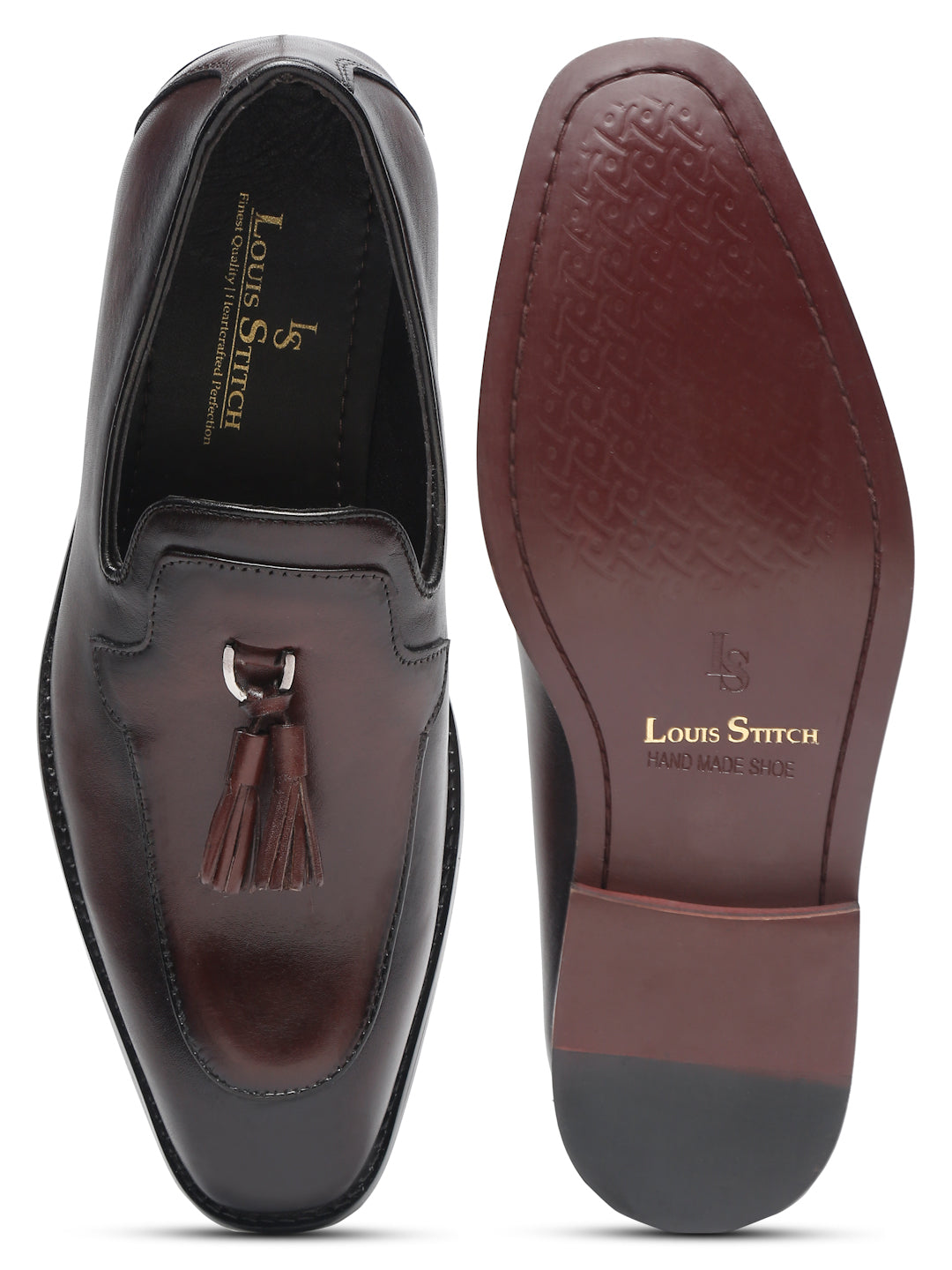 Men's Premium Italian Leather Brunette Brown Moccasins