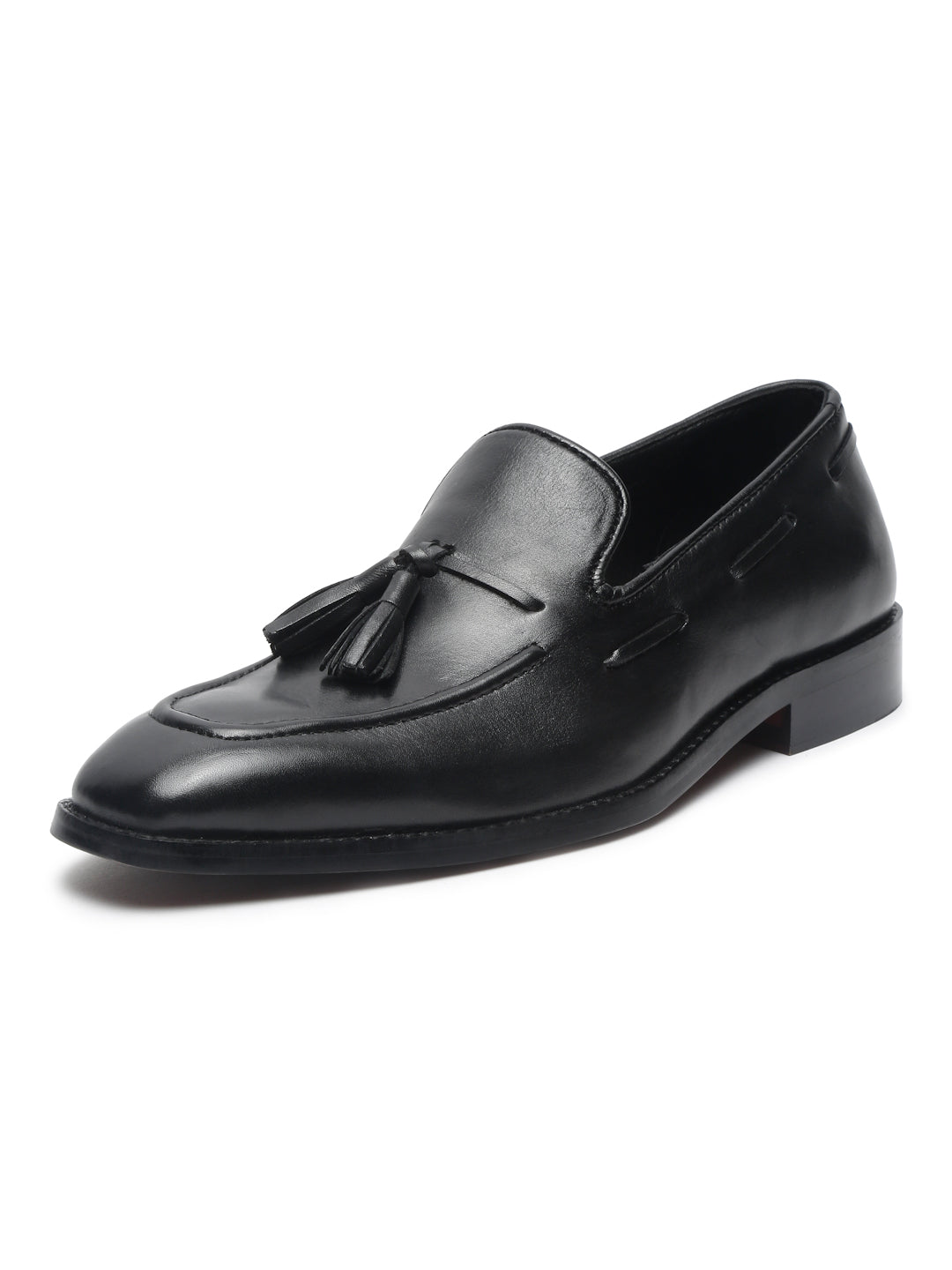 Men's Black Premium Italian Leather Moccasins