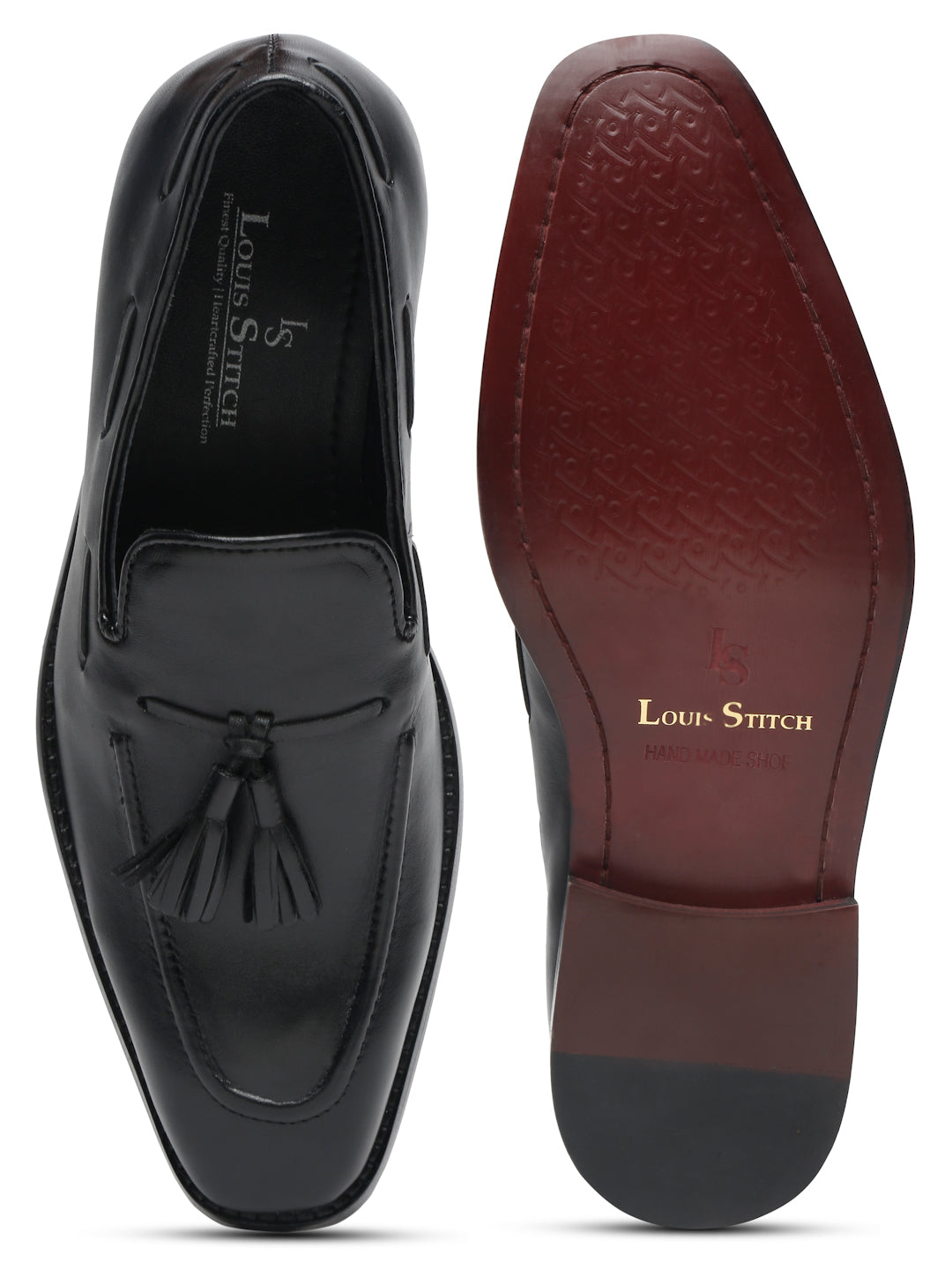 Men's Black Premium Italian Leather Moccasins