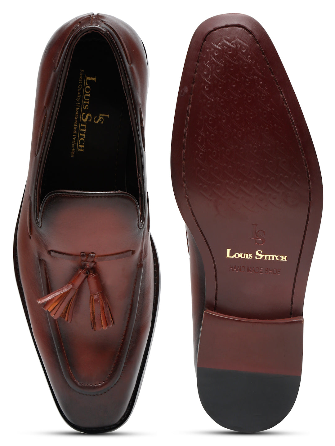 Men's Premium Italian Leather Tan Moccasins