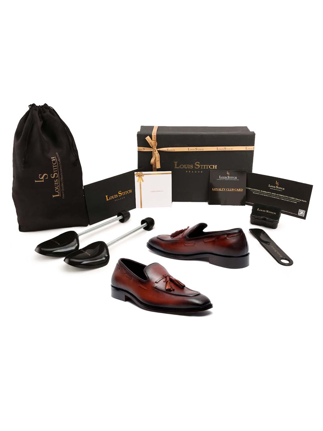 Men's Premium Italian Leather Tan Moccasins