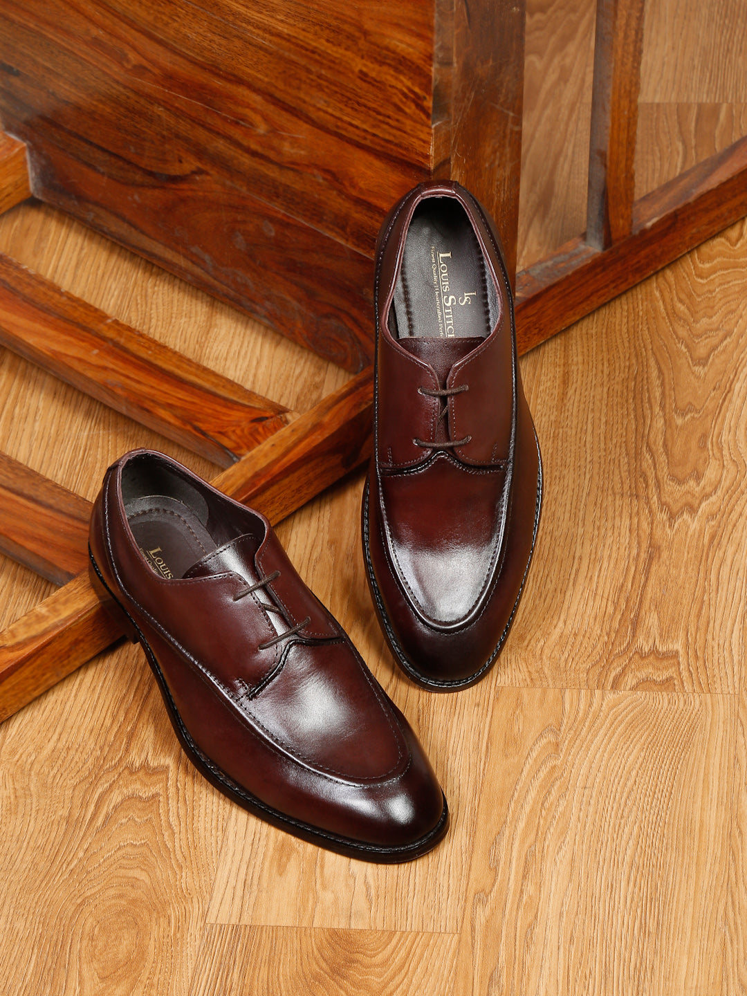 Men's Premium Italian Leather Handcrafted Two Eyelet Style British Classic Shoes