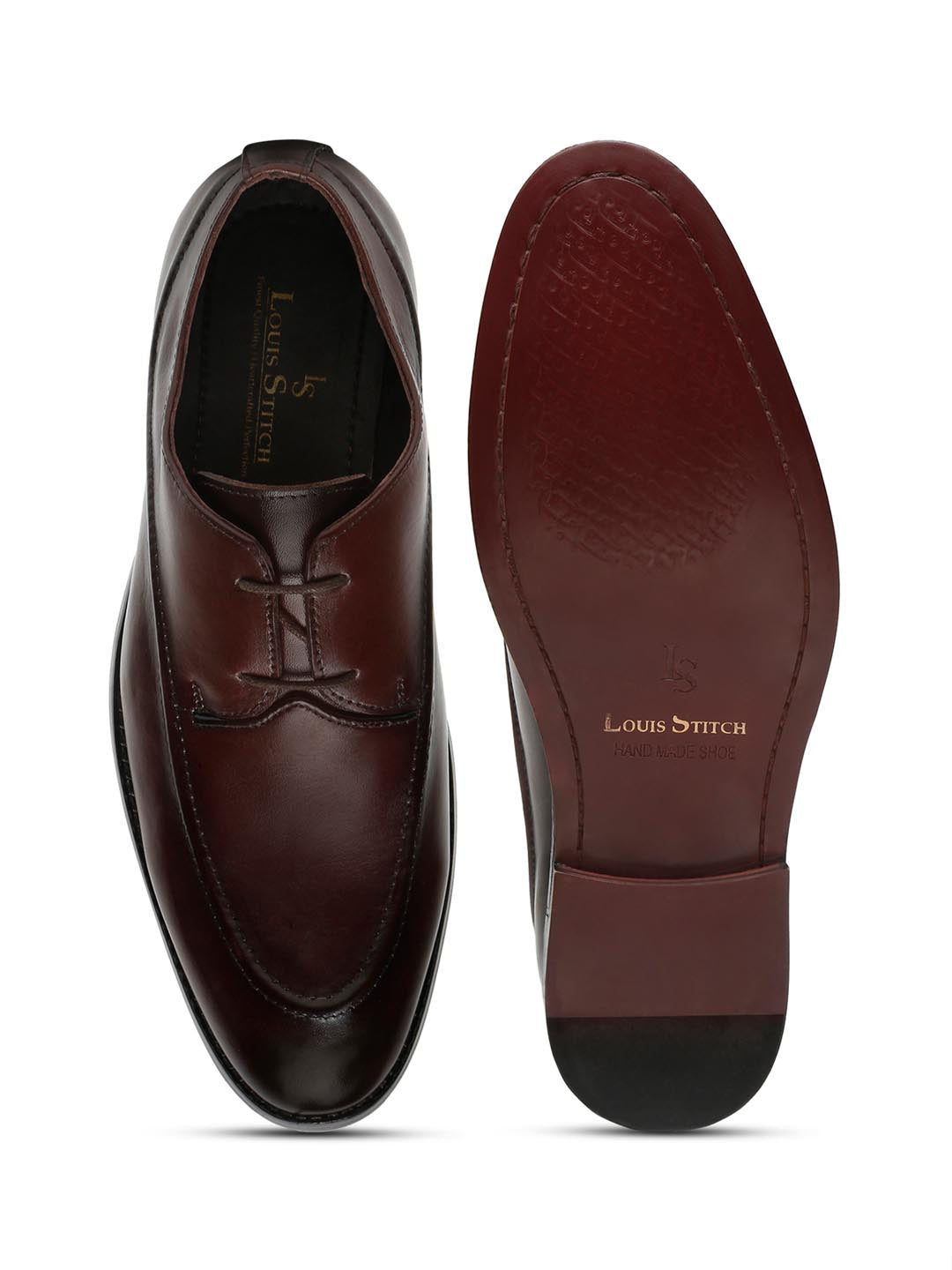 Men's Premium Italian Leather Handcrafted Two Eyelet Style British Classic Shoes