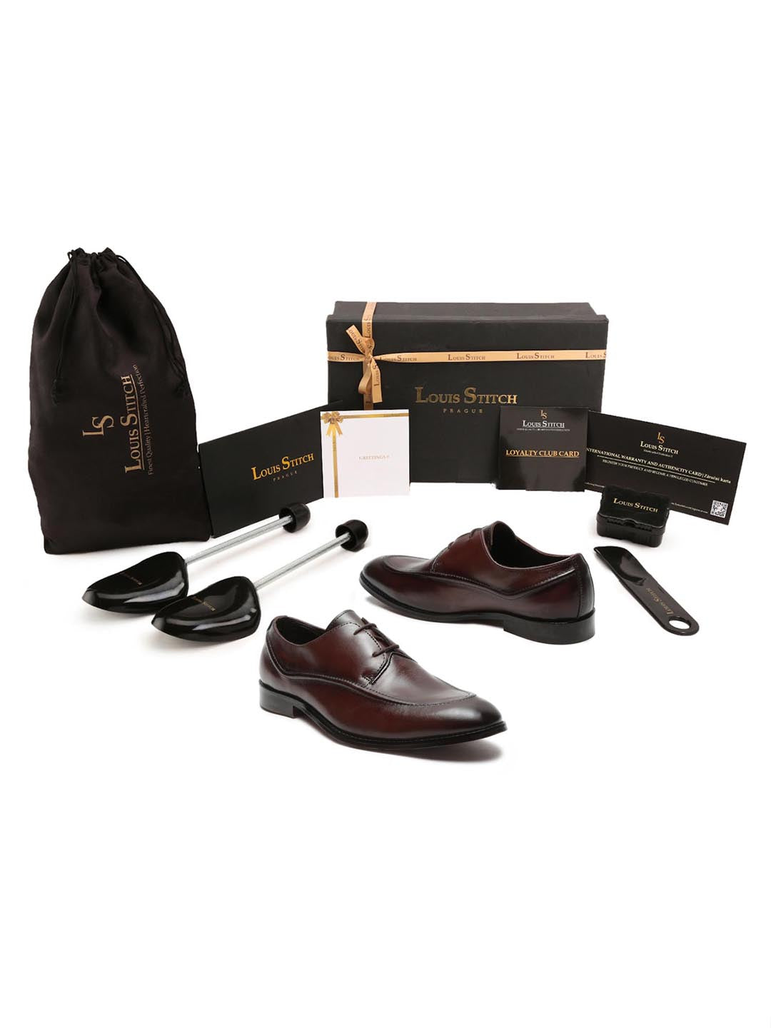 Men's Premium Italian Leather Handcrafted Two Eyelet Style British Classic Shoes