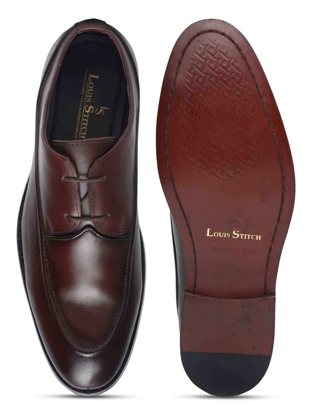 Men's Premium Italian Leather Handcrafted Two Eyelet Style British Classic Shoes