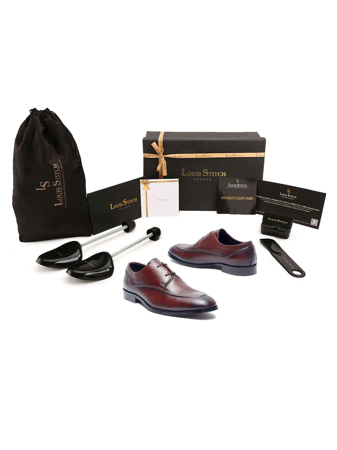 Men's Premium Italian Leather Handcrafted Two Eyelet Style British Classic Shoes