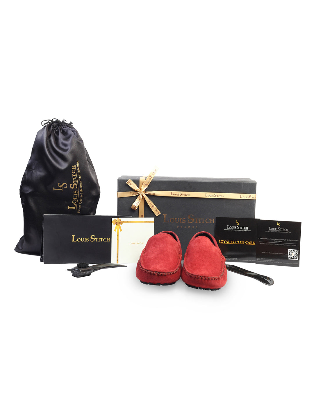 Ferrari Red Handmade Italian Suede Leather Textured Penny Loafers