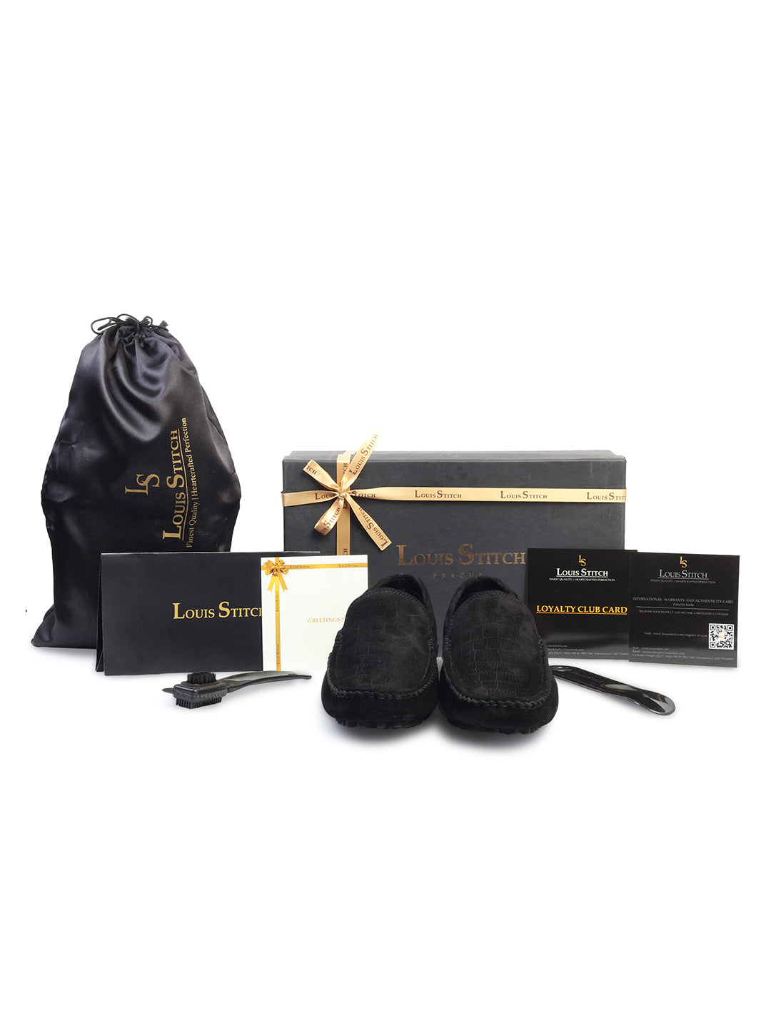 Jet Black Handmade Italian Suede Leather Textured Penny Loafers