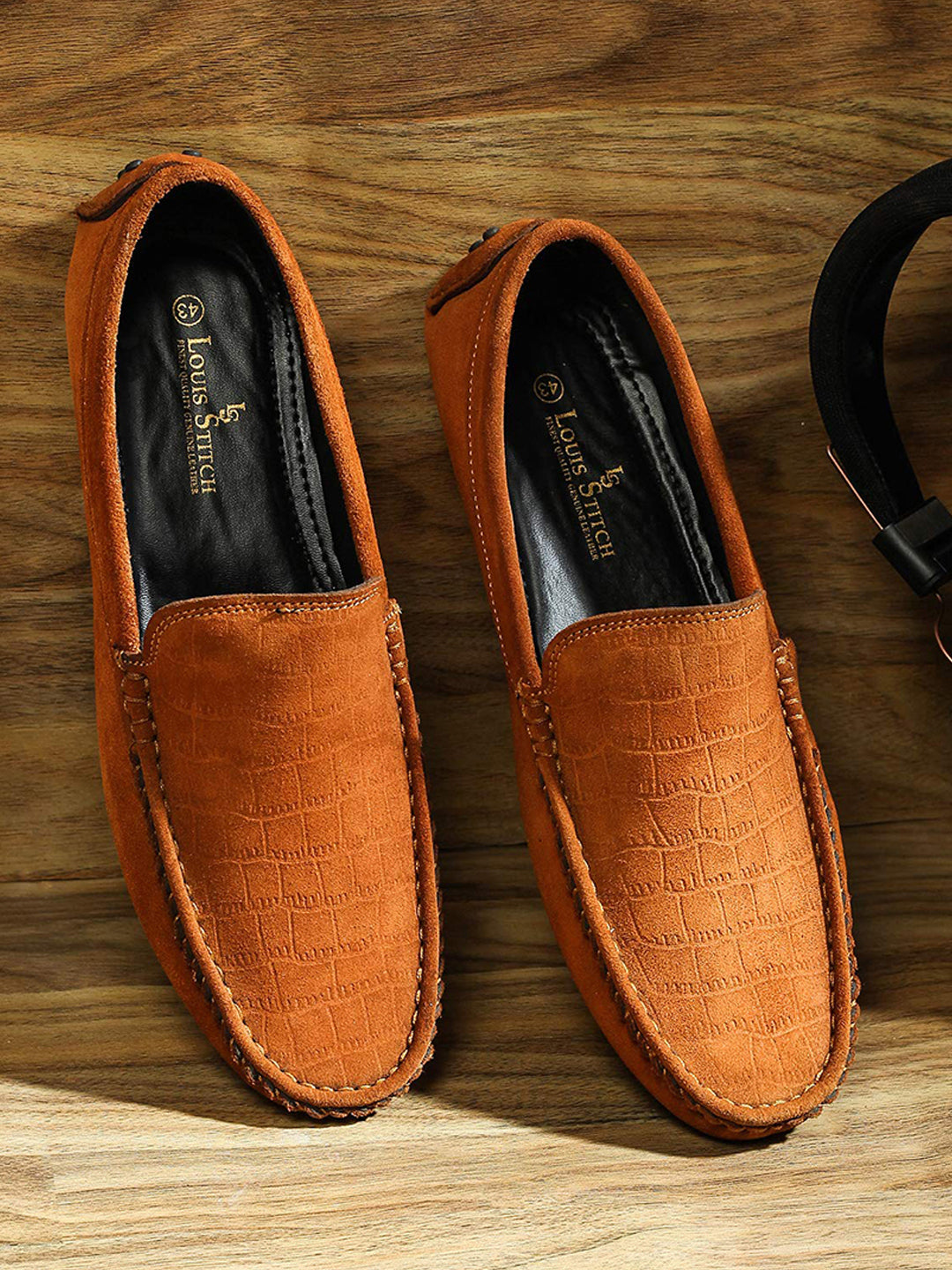 Tortilla Brown Handmade Italian Suede Leather Penny Loafers
