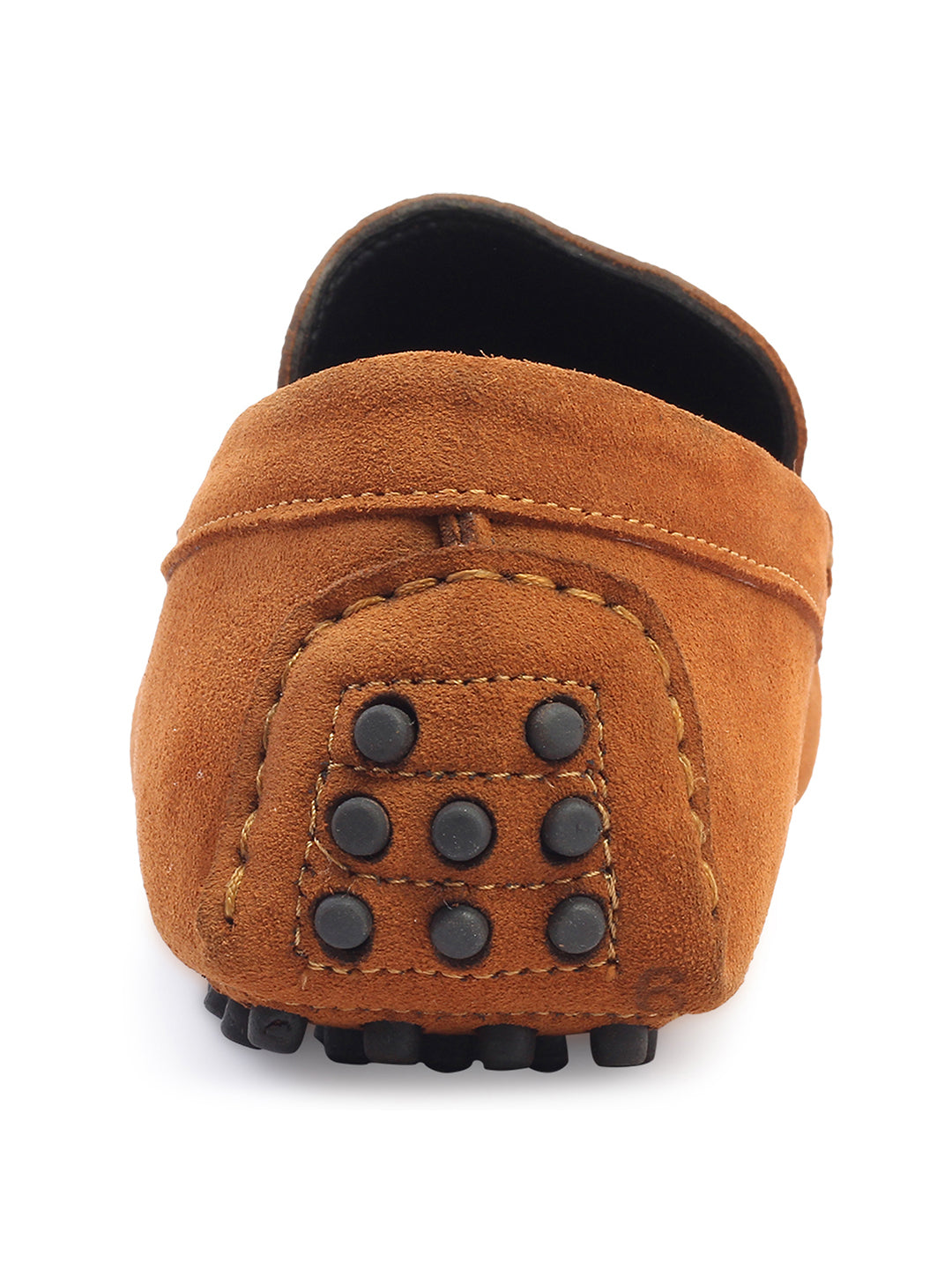 Tortilla Brown Handmade Italian Suede Leather Penny Loafers