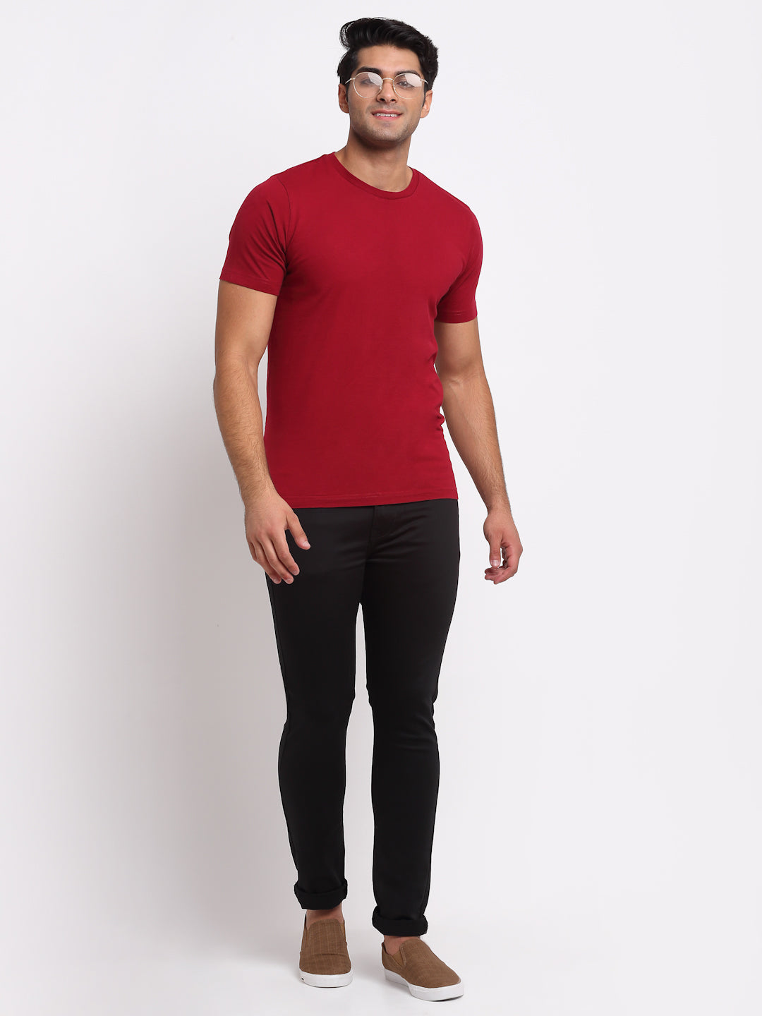 Black Denim Mid Rise Egyptian Cotton Super Stretch Butter Comfort Jeans-Slim Fit