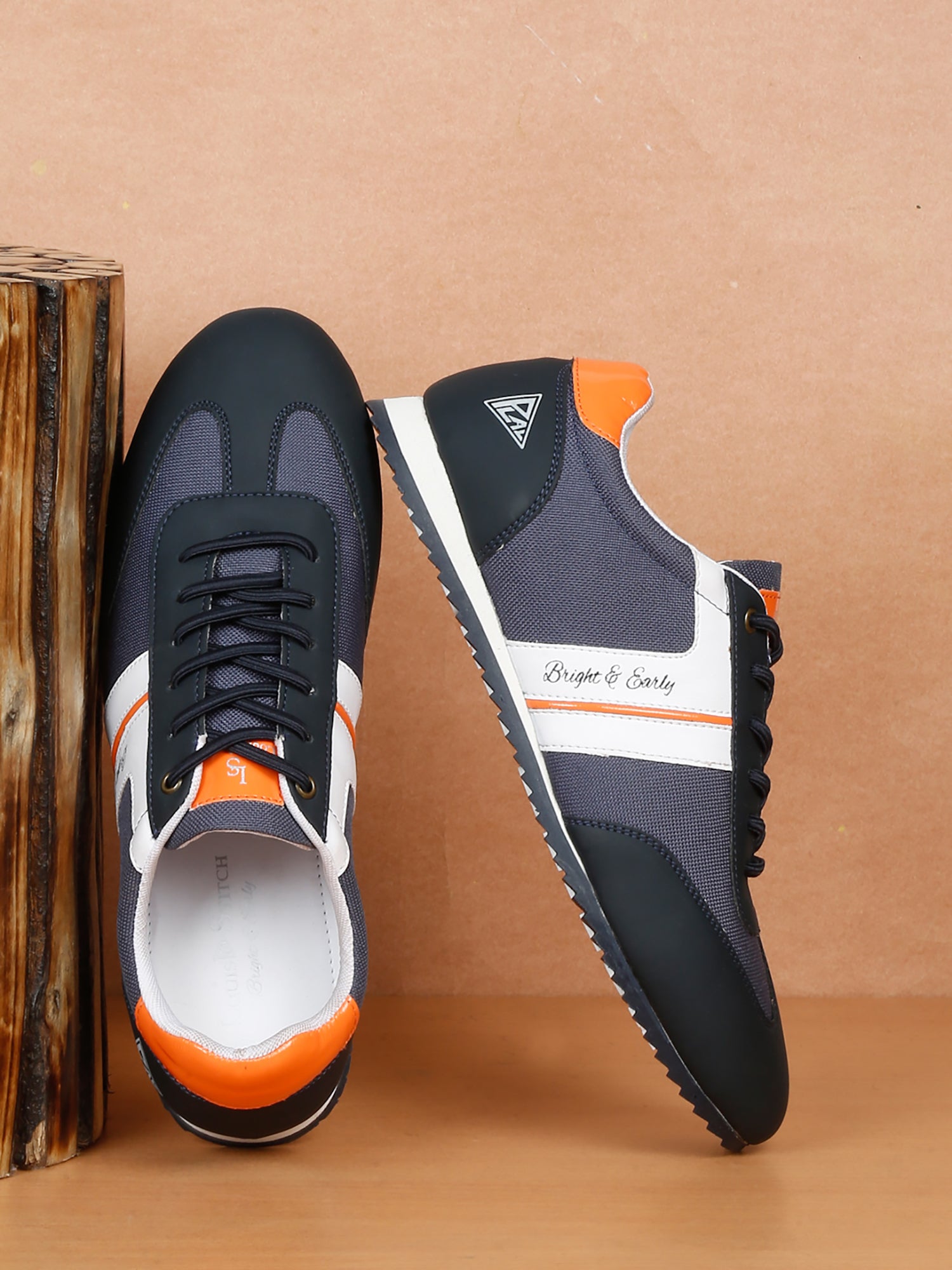 Men's Textured Sneakers,Blue main image 1