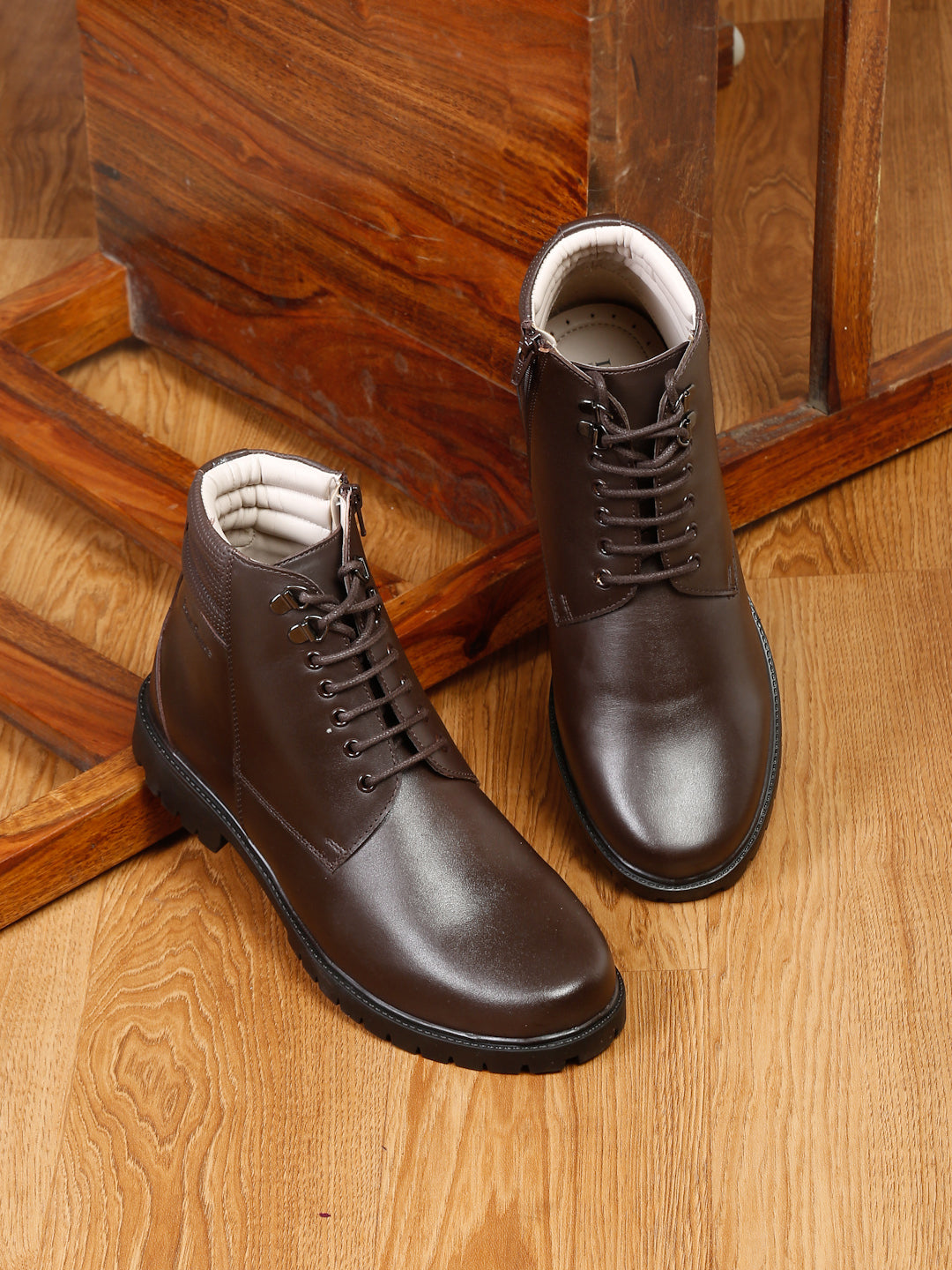 High Ankle Bikers Boots - Handmade Venezia Leather