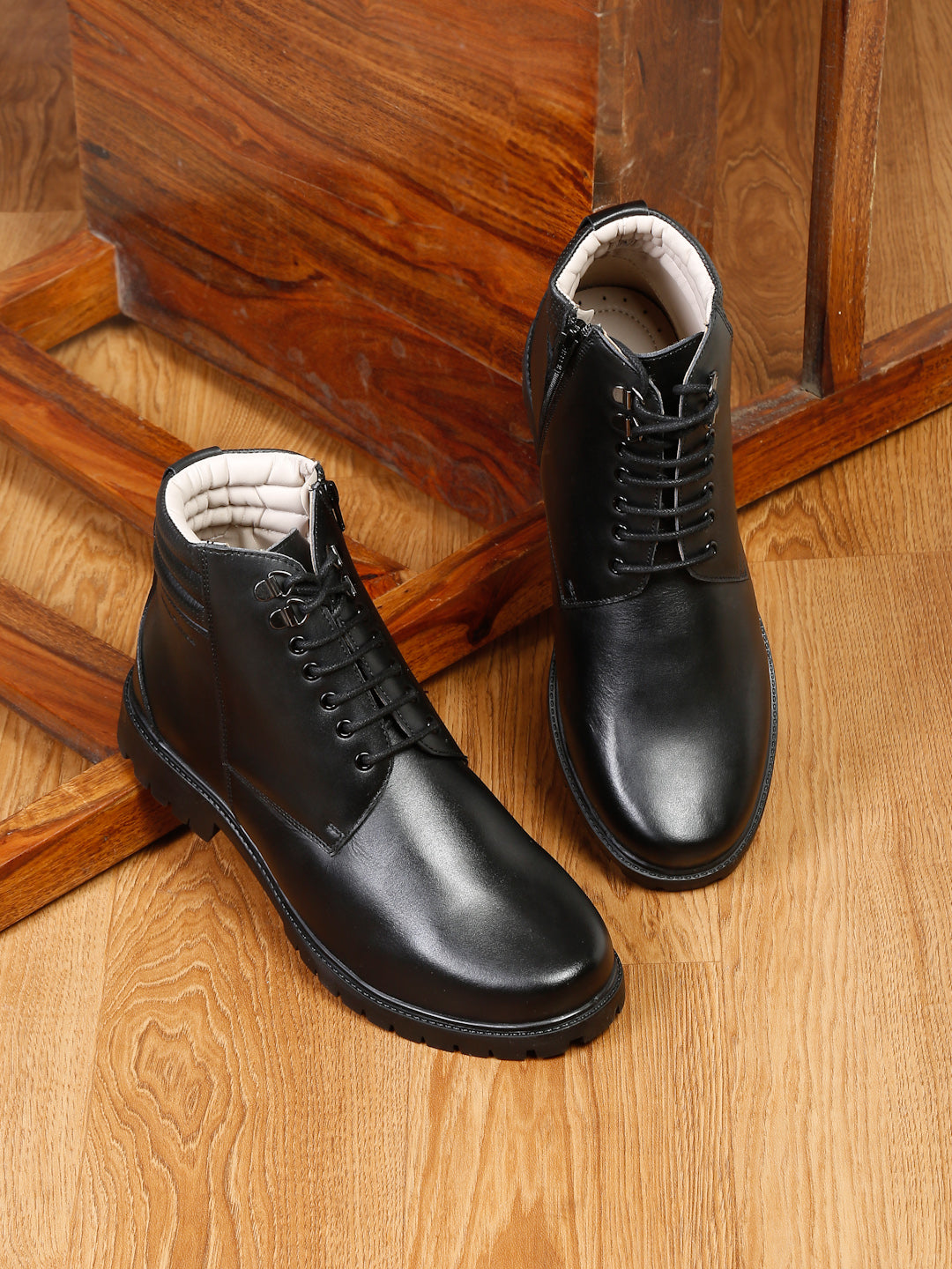 High Ankle Bikers Boots - Handmade Venezia Leather