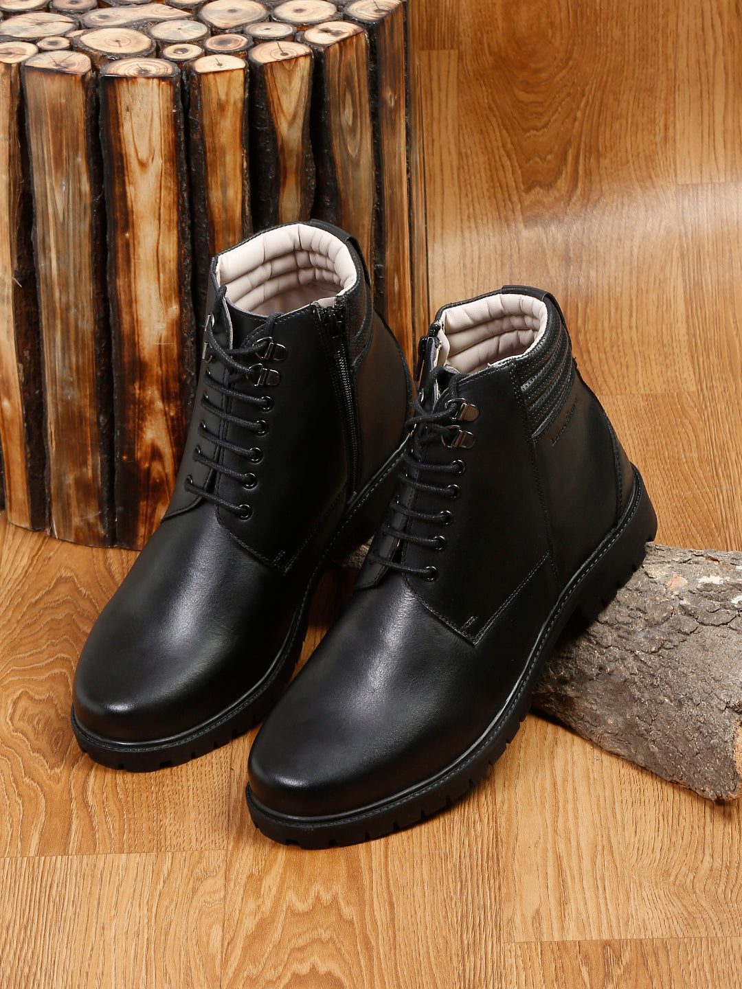 High Ankle Bikers Boots - Handmade Venezia Leather