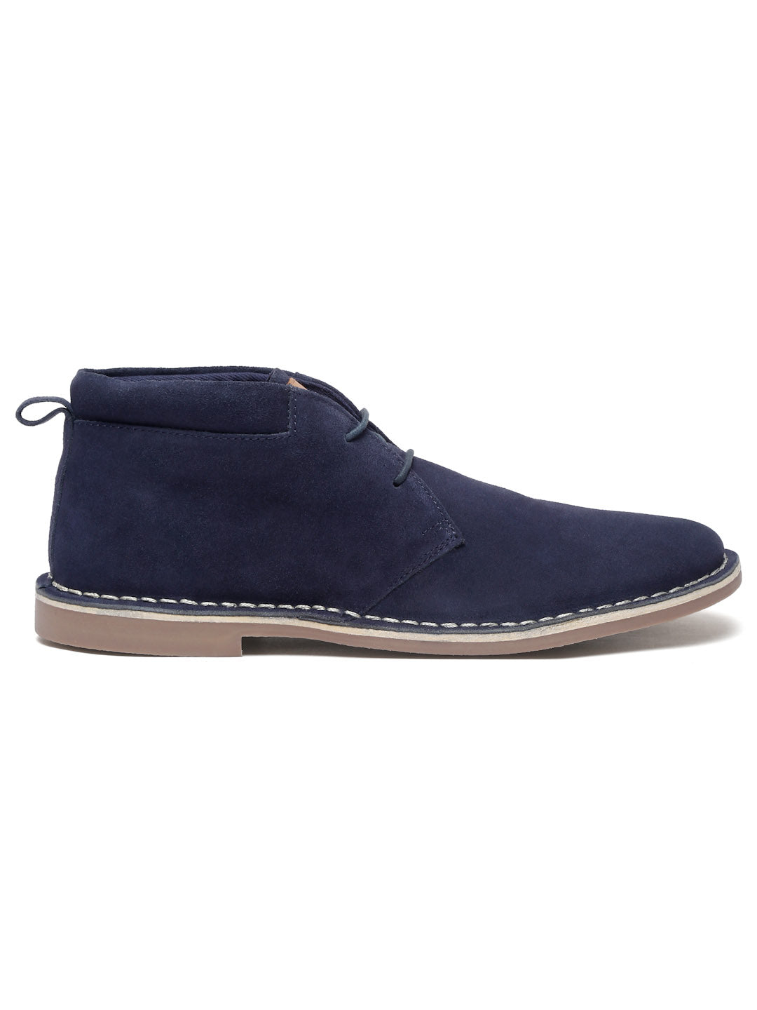 Federal Blue Italian Suede Leather British Stitch Down Chukka Boots