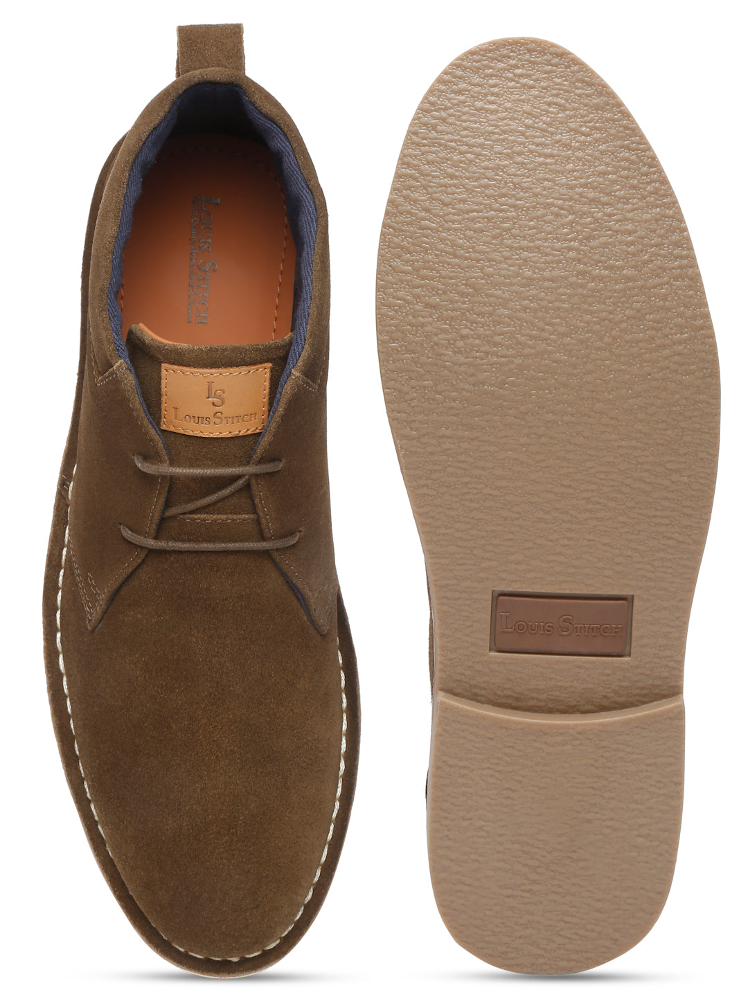 Olive Green Italian Suede Leather British Stitch Down Chukka Boots