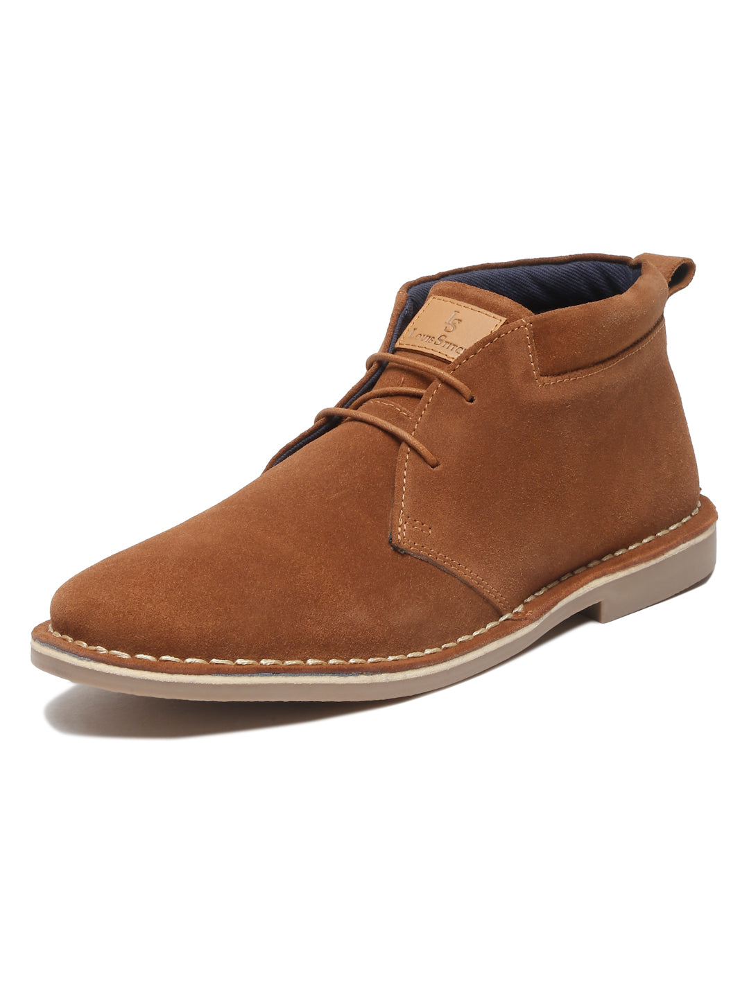 Cider Tan Italian Suede Leather British Stitch Down Chukka Boots