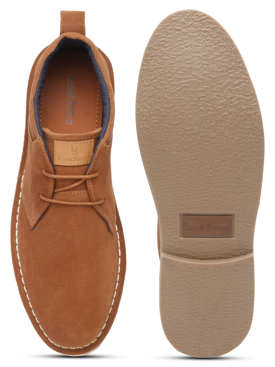 Cider Tan Italian Suede Leather British Stitch Down Chukka Boots