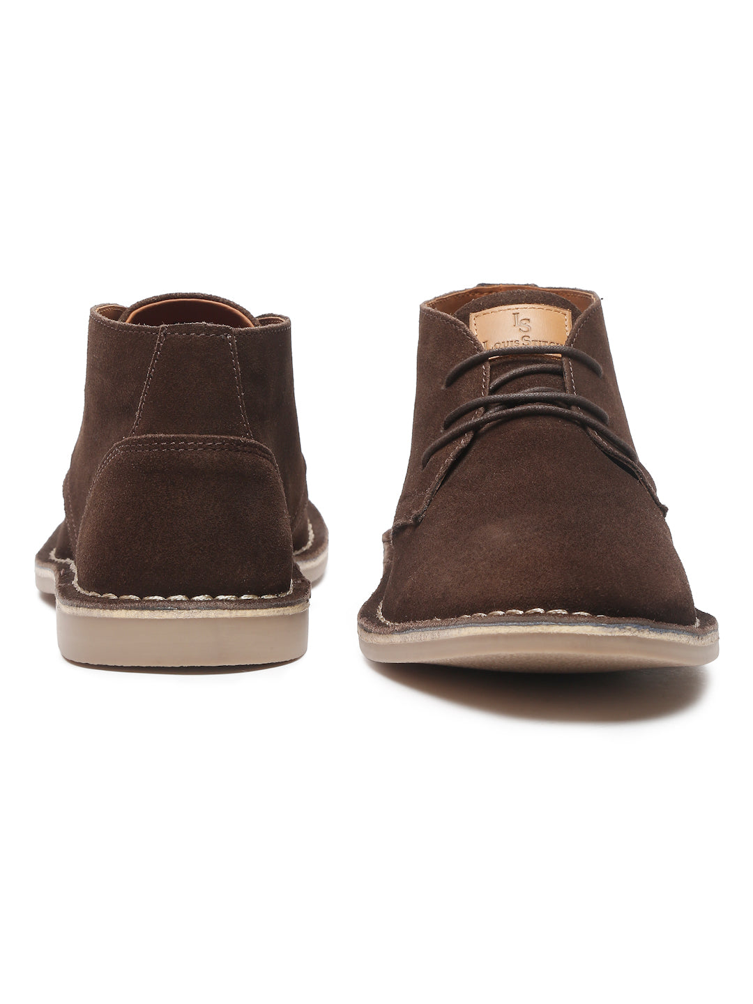 Bistre Brown Italian Suede Leather British Stitch Down Chukka Boots