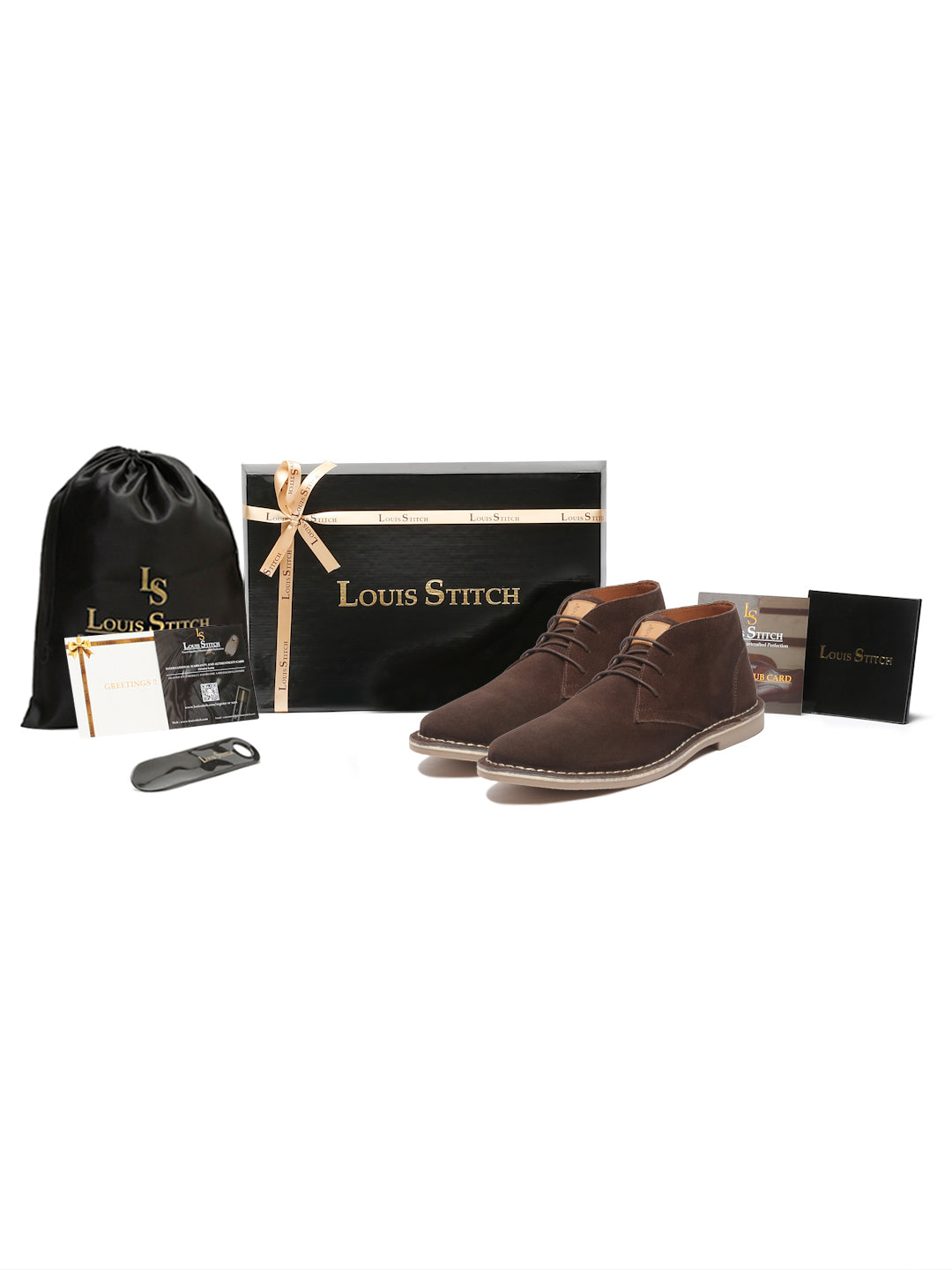 Bistre Brown Italian Suede Leather British Stitch Down Chukka Boots