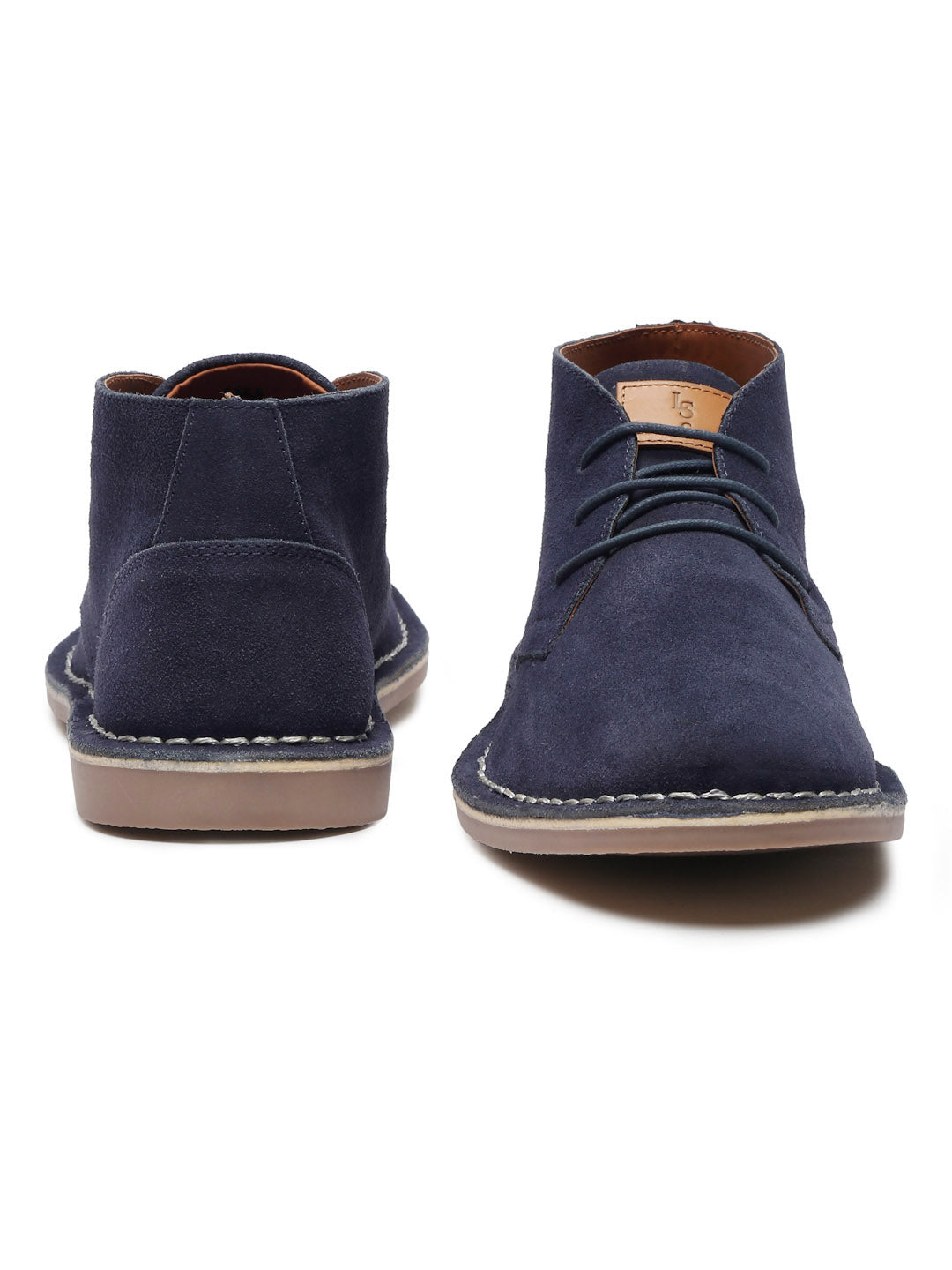 Federal Blue Italian Suede Leather British Stitch Down Chukka Boots