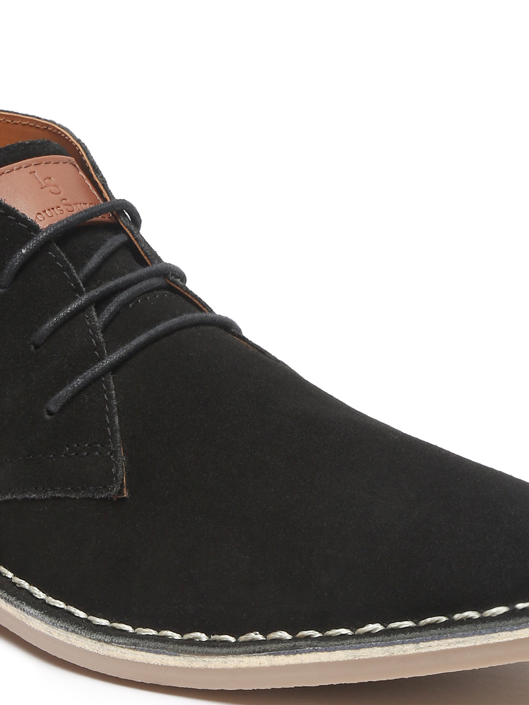 Obsidian Black Italian Suede Leather British Stitch Down Chukka Boots