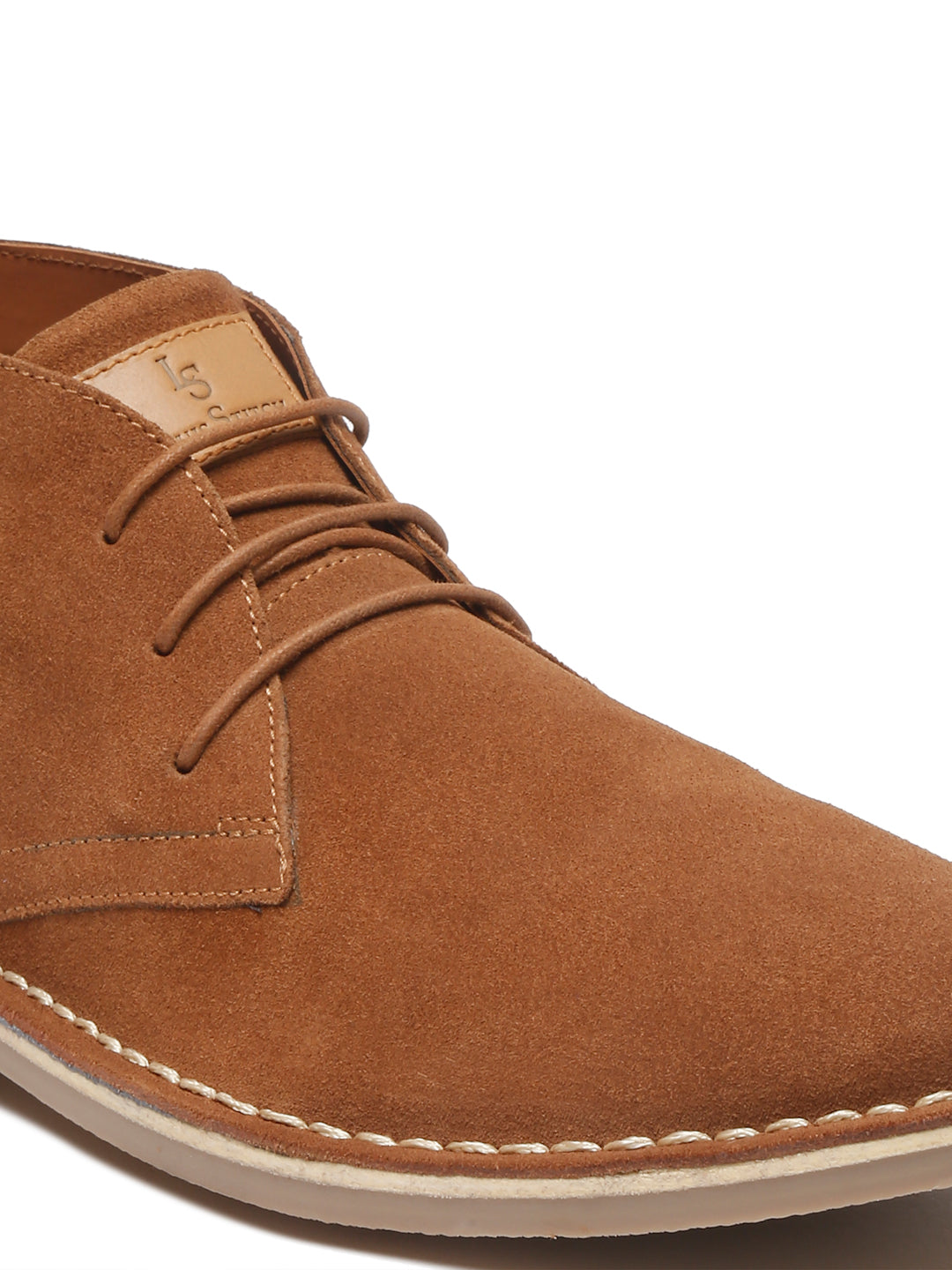 Cider Tan Italian Suede Leather British Stitch Down Chukka Boots