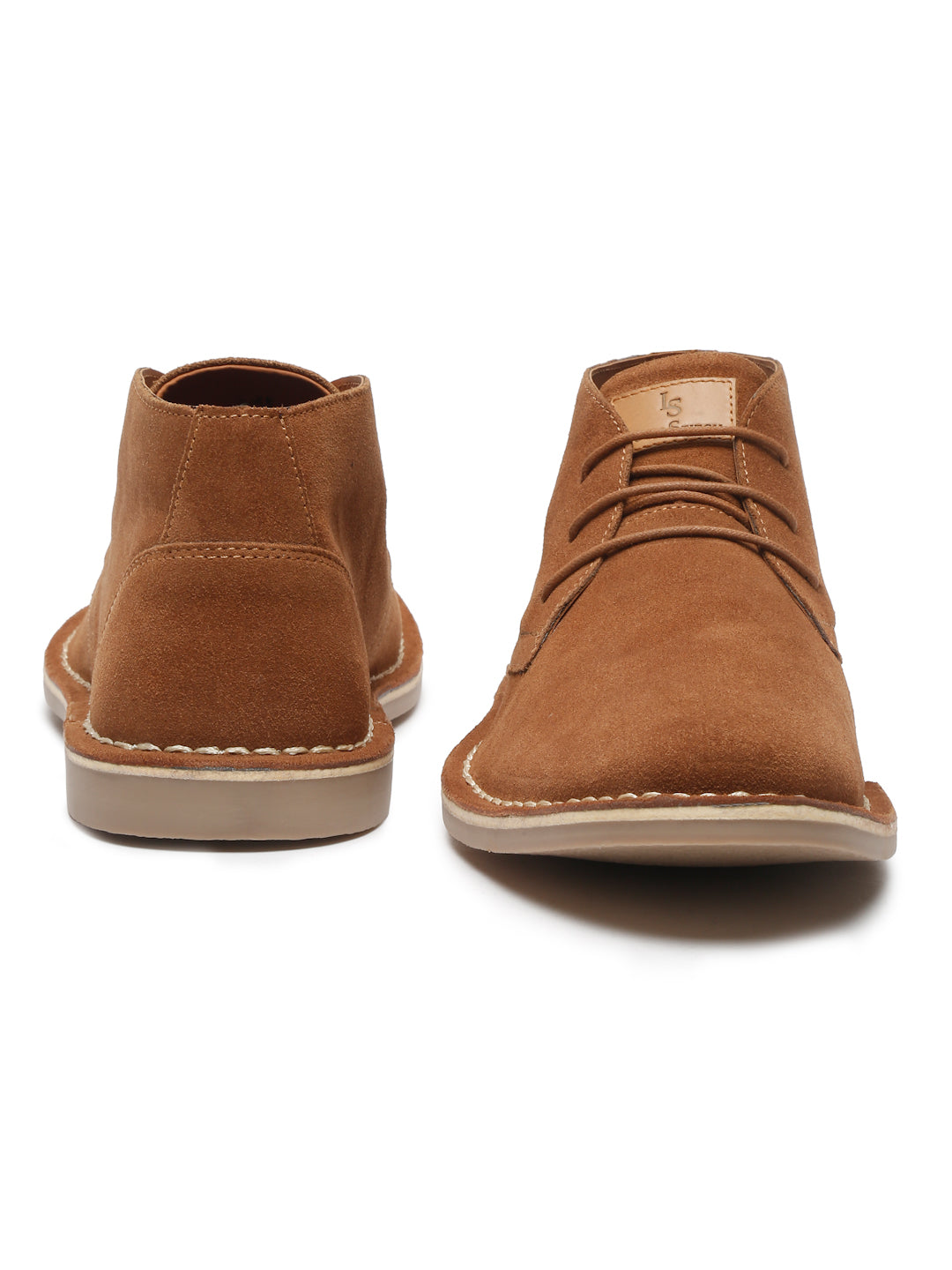 Cider Tan Italian Suede Leather British Stitch Down Chukka Boots