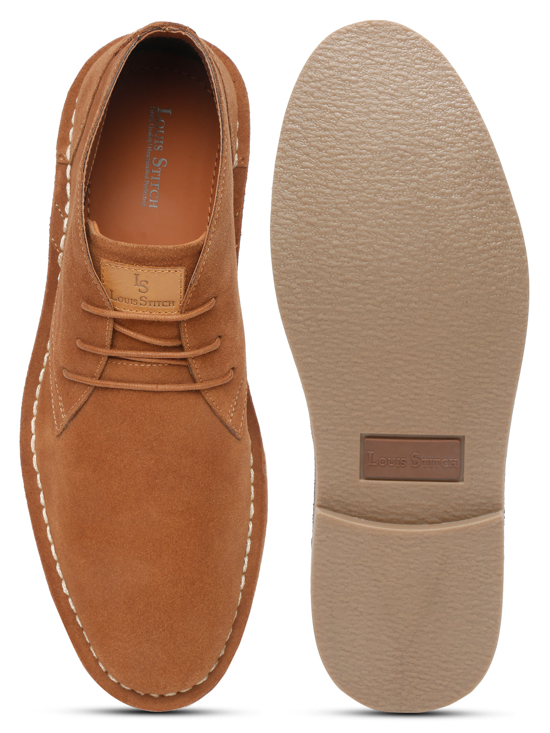 Cider Tan Italian Suede Leather British Stitch Down Chukka Boots