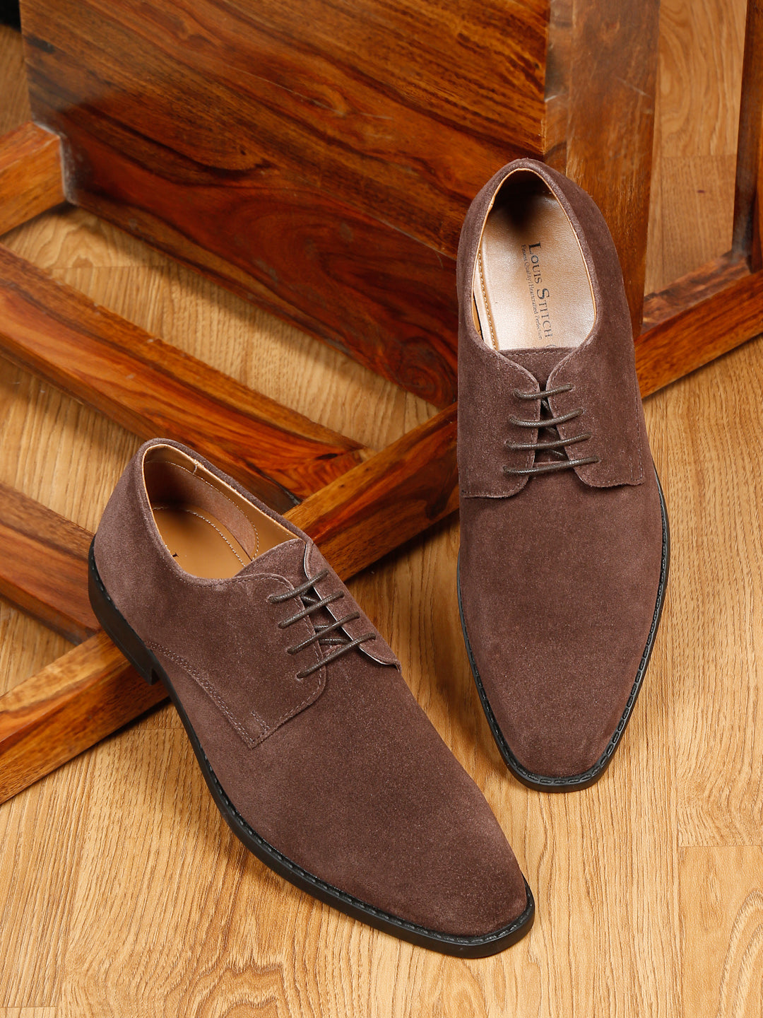 Brunette Brown Italian Suede Leather British Style Handcrafted Casual Shoe